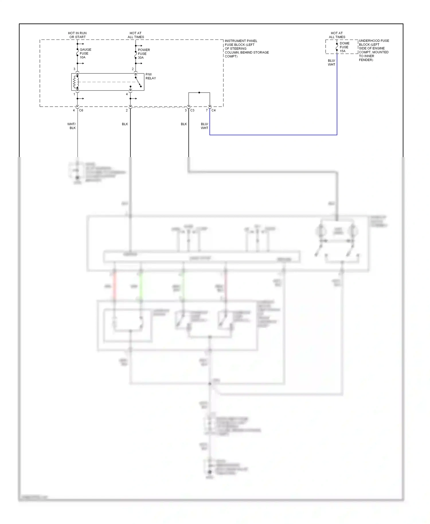 Pontiac Vibe I facelift (2002-2008) solid state wiring diagram  (3 of 3)
