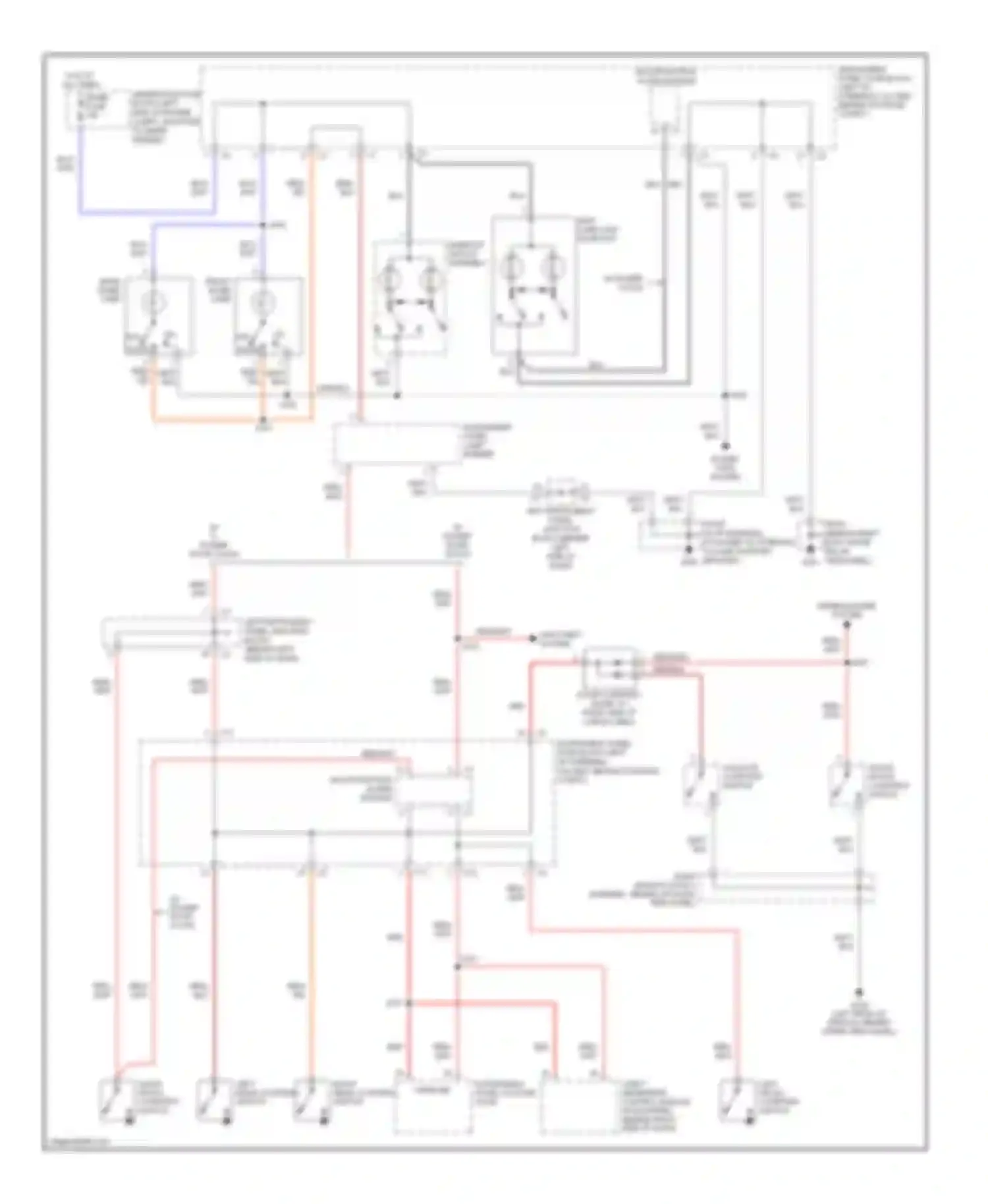 Wiring diagram w/ power locks for Pontiac Vibe I facelift (2002-2008) (1 of 1)