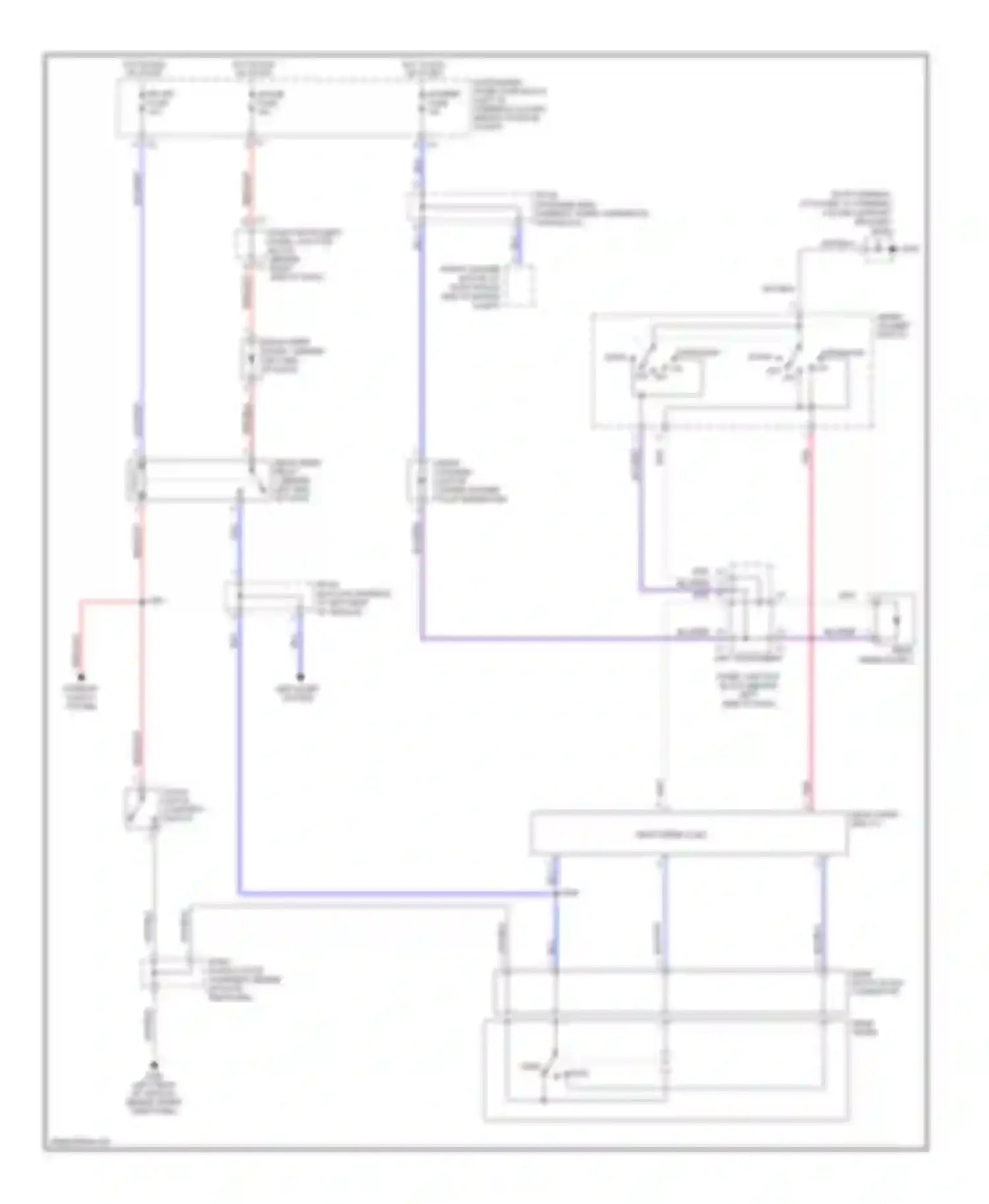 Wiring diagram wiper/ washer switch for Pontiac Vibe I facelift (2002-2008) (3 of 3)