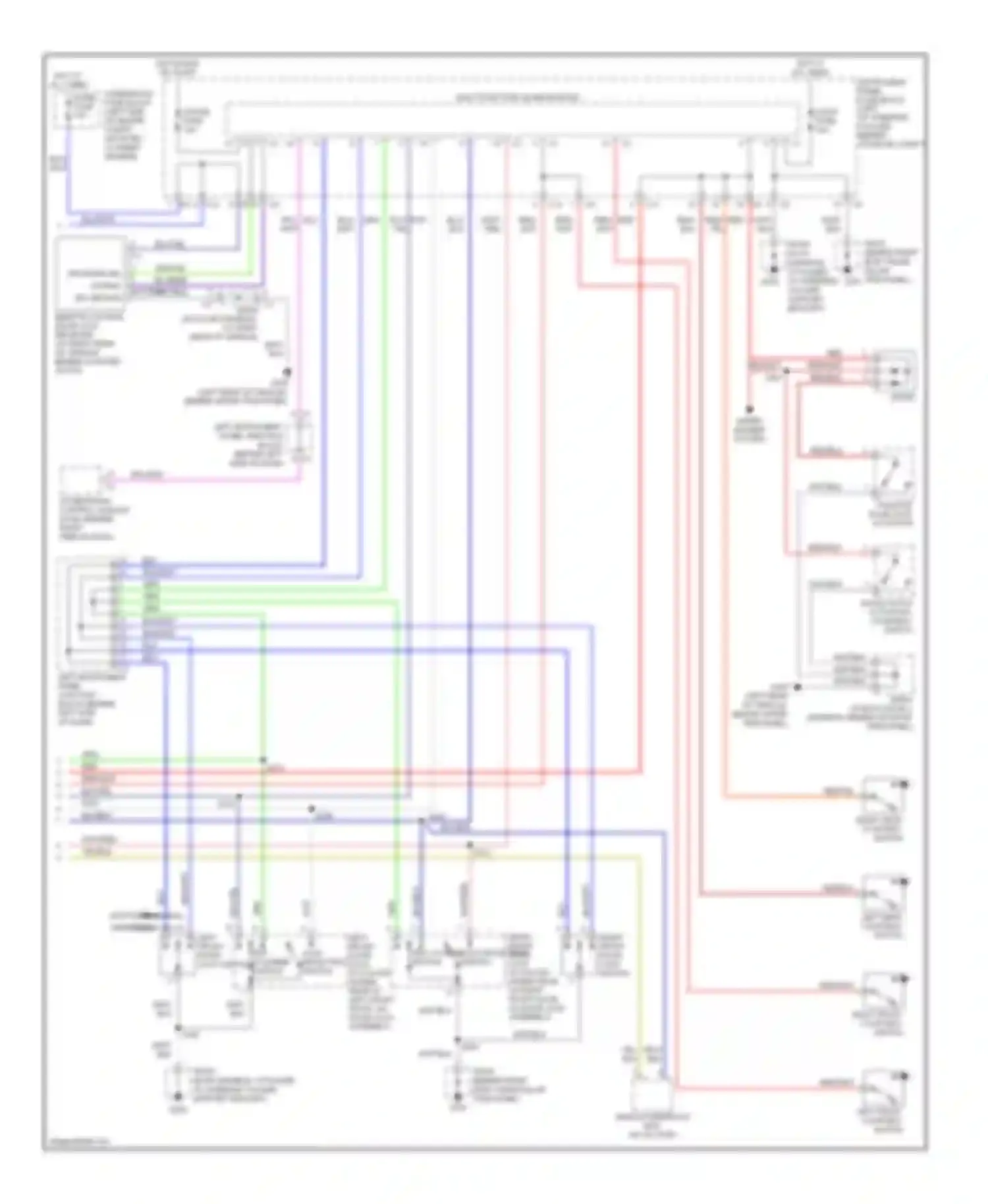 Wiring diagram wiper/ washer system for Pontiac Vibe I facelift (2002-2008) (1 of 3)