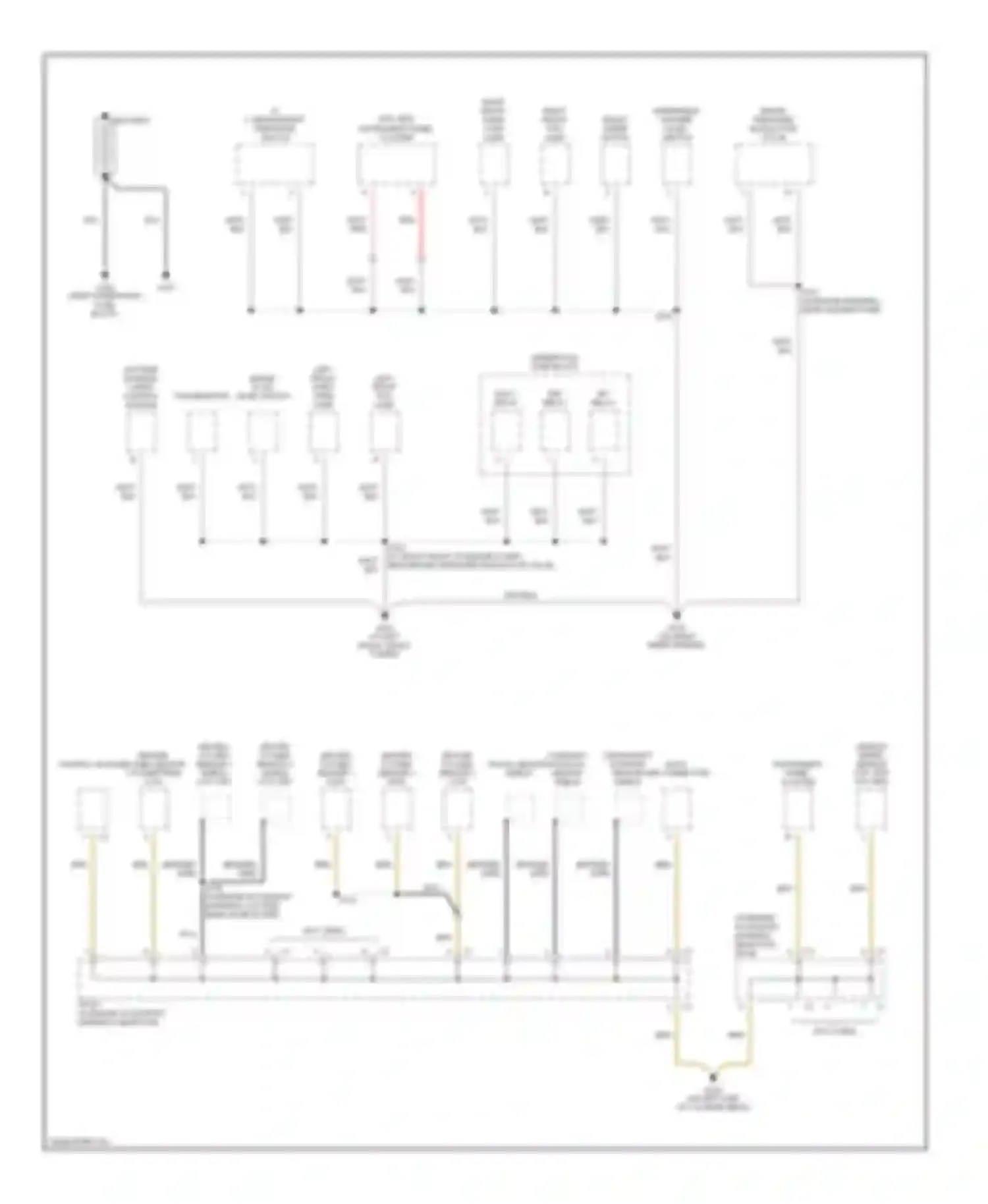 Vibe Pontiac I (2002-2004): Ground distribution circuit (1 of 4)
