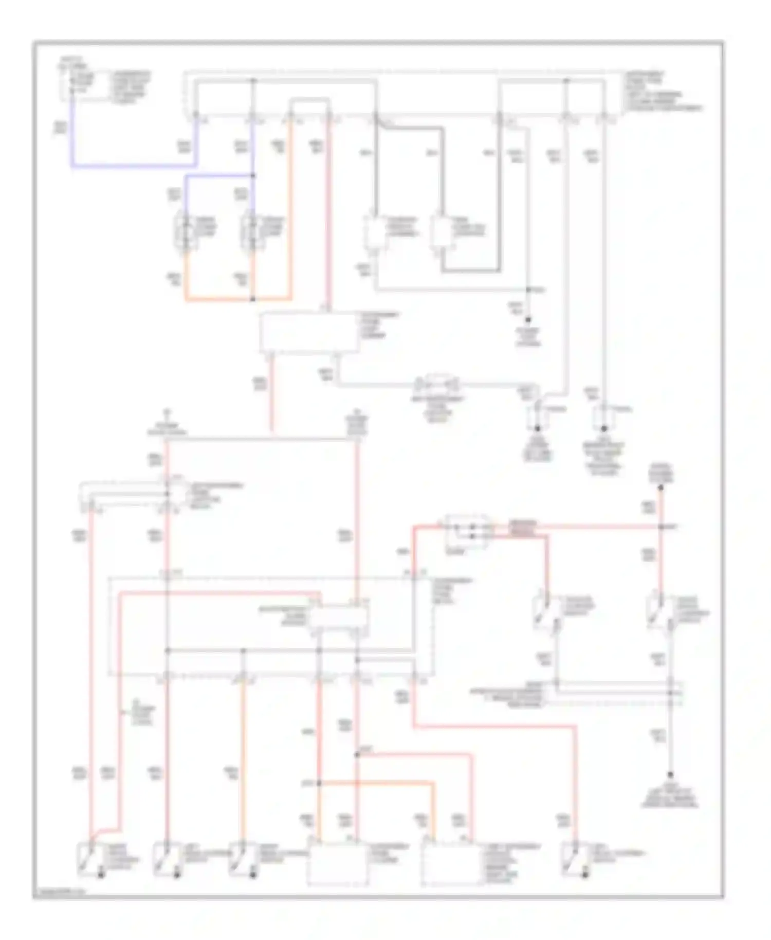 Vibe Pontiac I (2002-2004): Courtesy lamps circuit