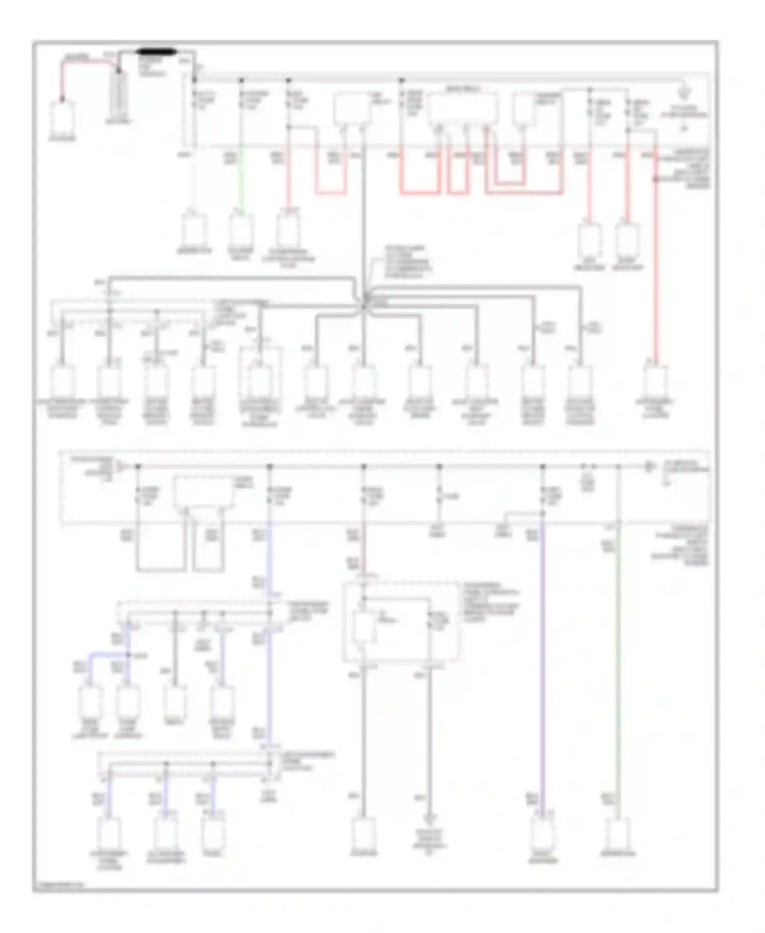 Vibe Pontiac I (2002-2004): Power distribution circuit (1 of 4)