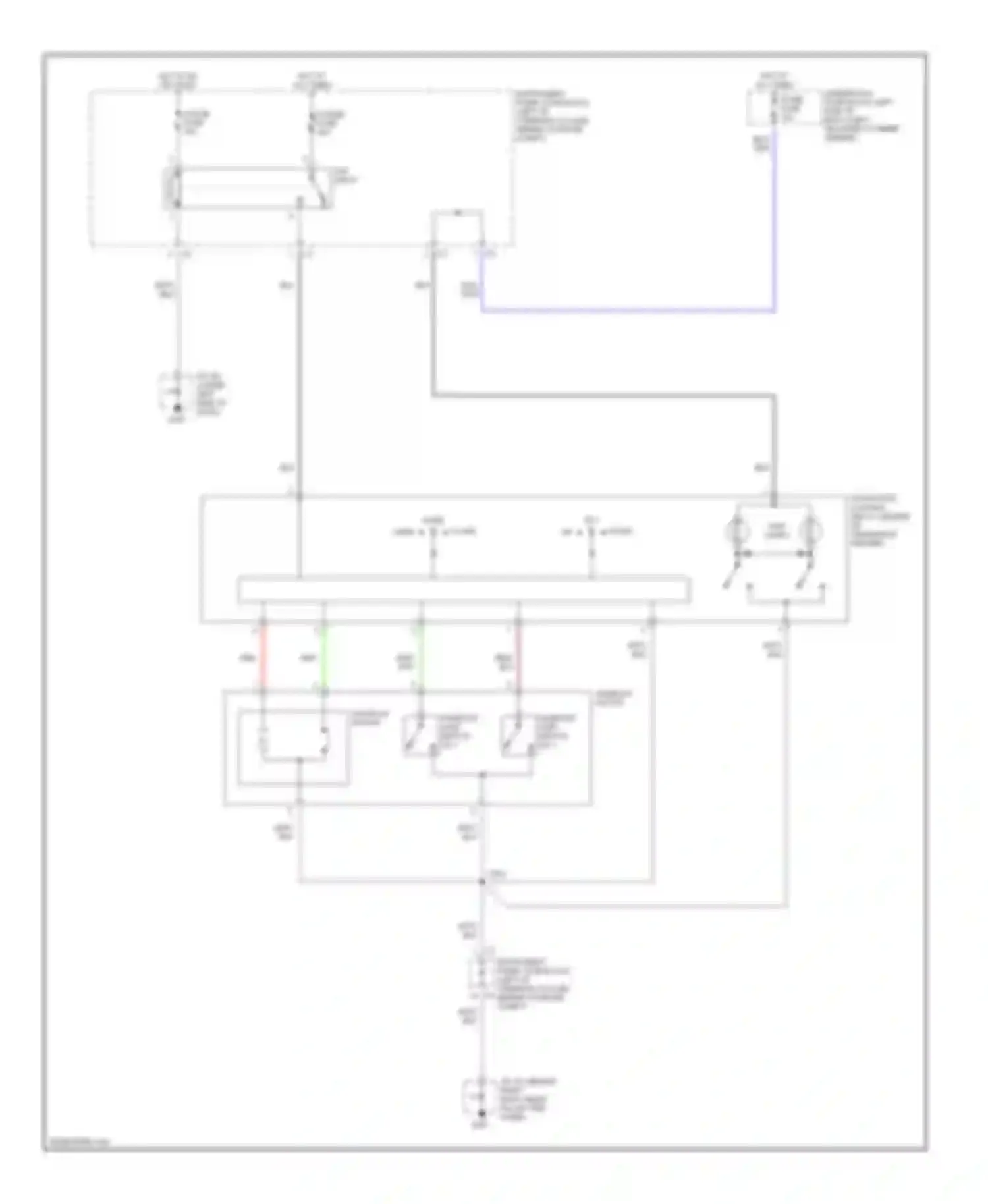 Vibe Pontiac I (2002-2004): Power top/sunroof circuit