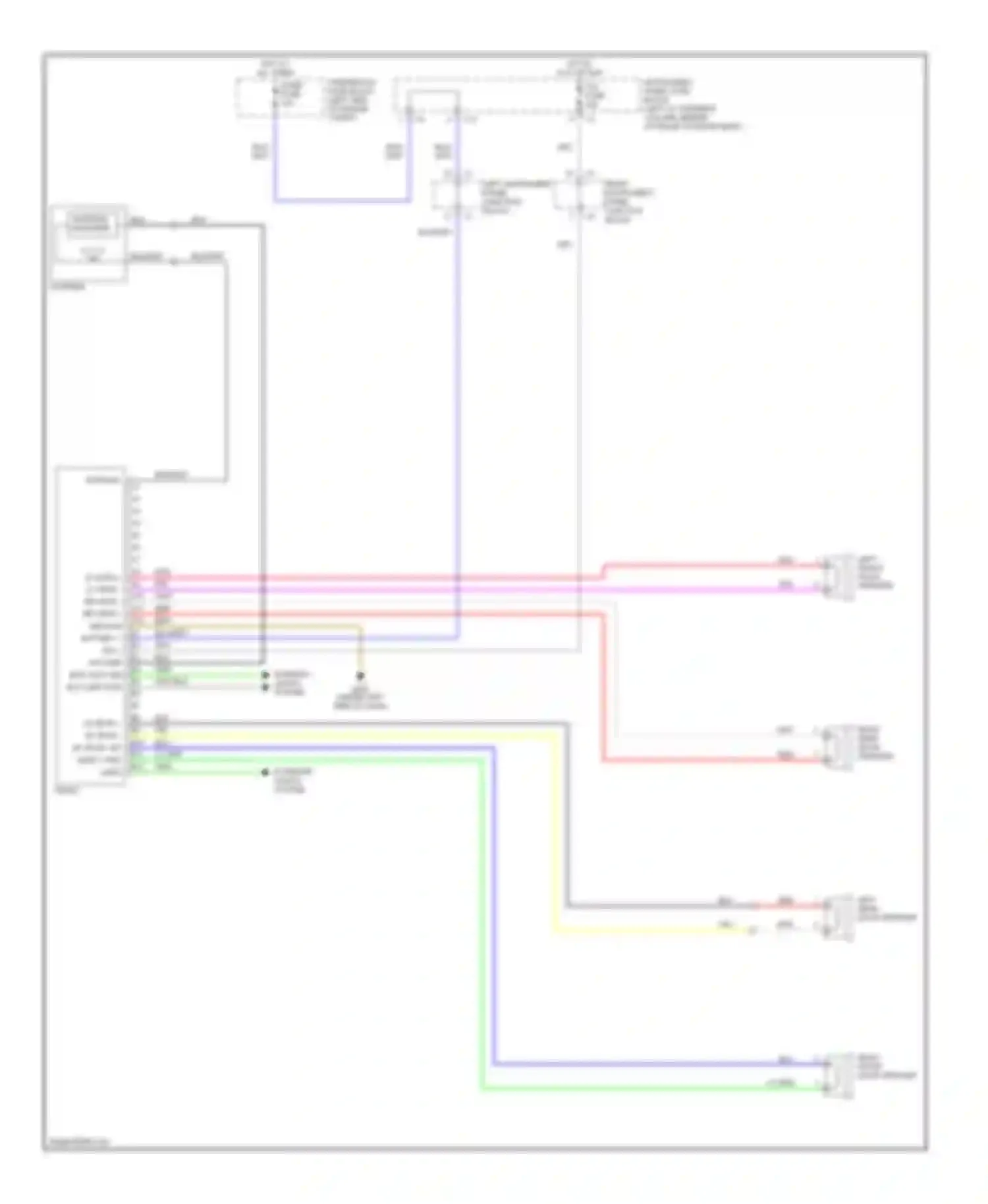 Vibe Pontiac I (2002-2004): Radio circuit, without amplifier