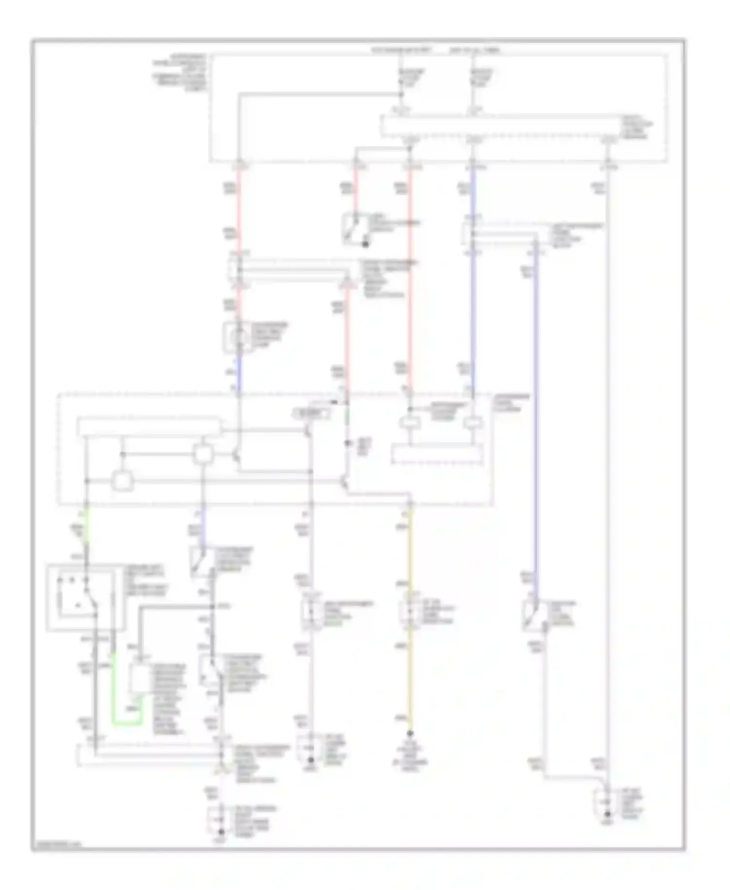 Vibe Pontiac I (2002-2004): Warning systems circuit