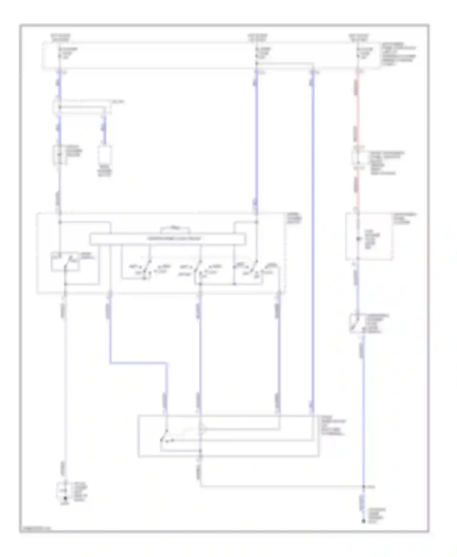 Vibe Pontiac I (2002-2004): Front wiper/washer circuit