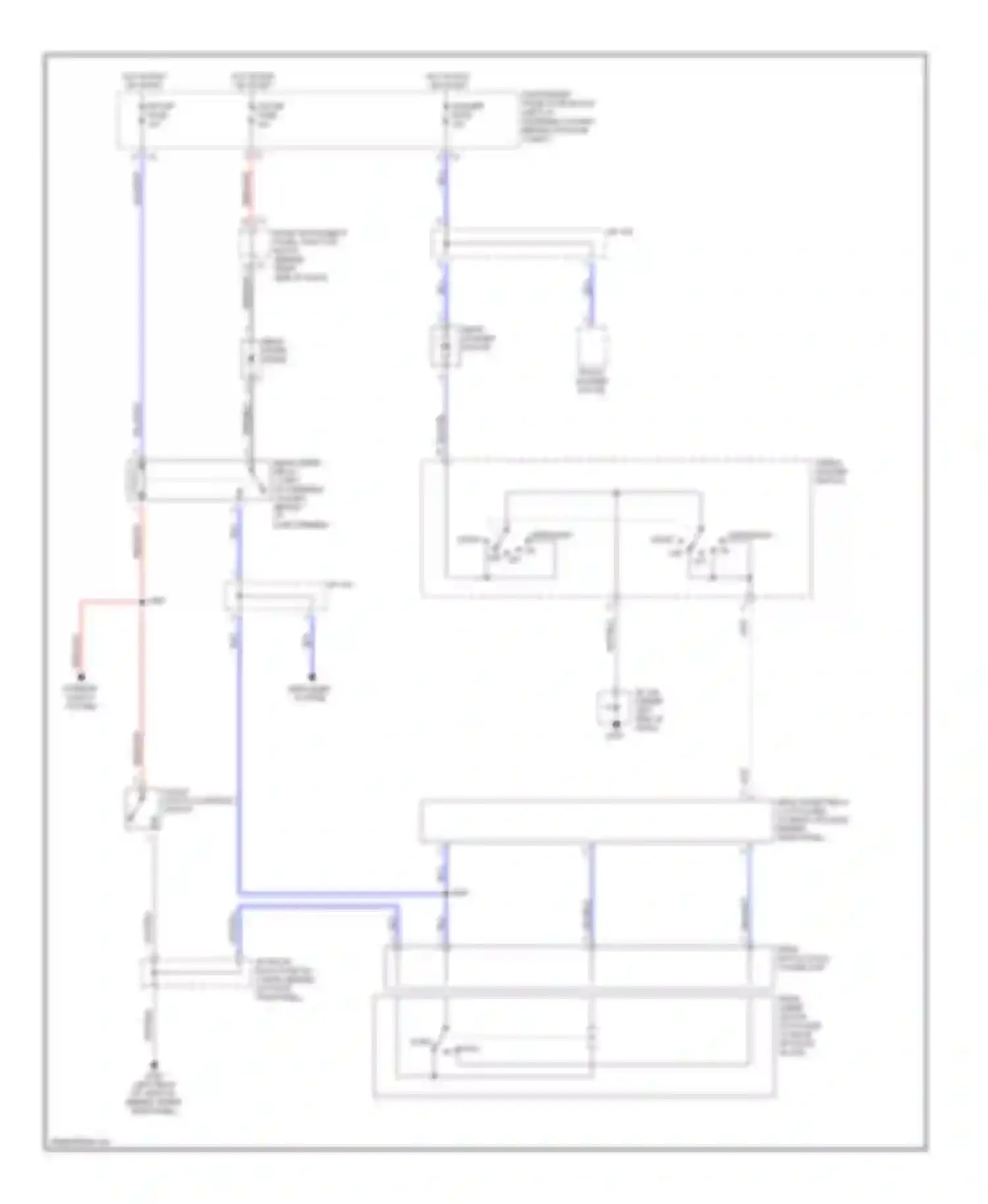 Vibe Pontiac I (2002-2004): Rear washer/wiper circuit