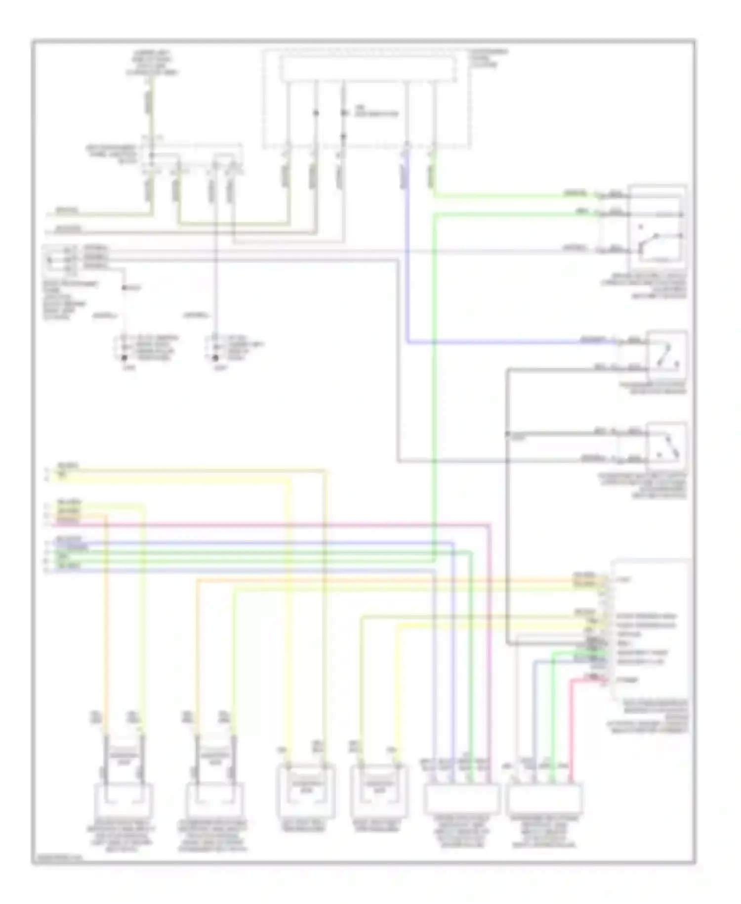 Wiring diagram 1 2 3 4 5 6 7 8 9 10 11 12 pass seat high pass seat low for Pontiac Vibe I (2002-2004) (1 of 1)