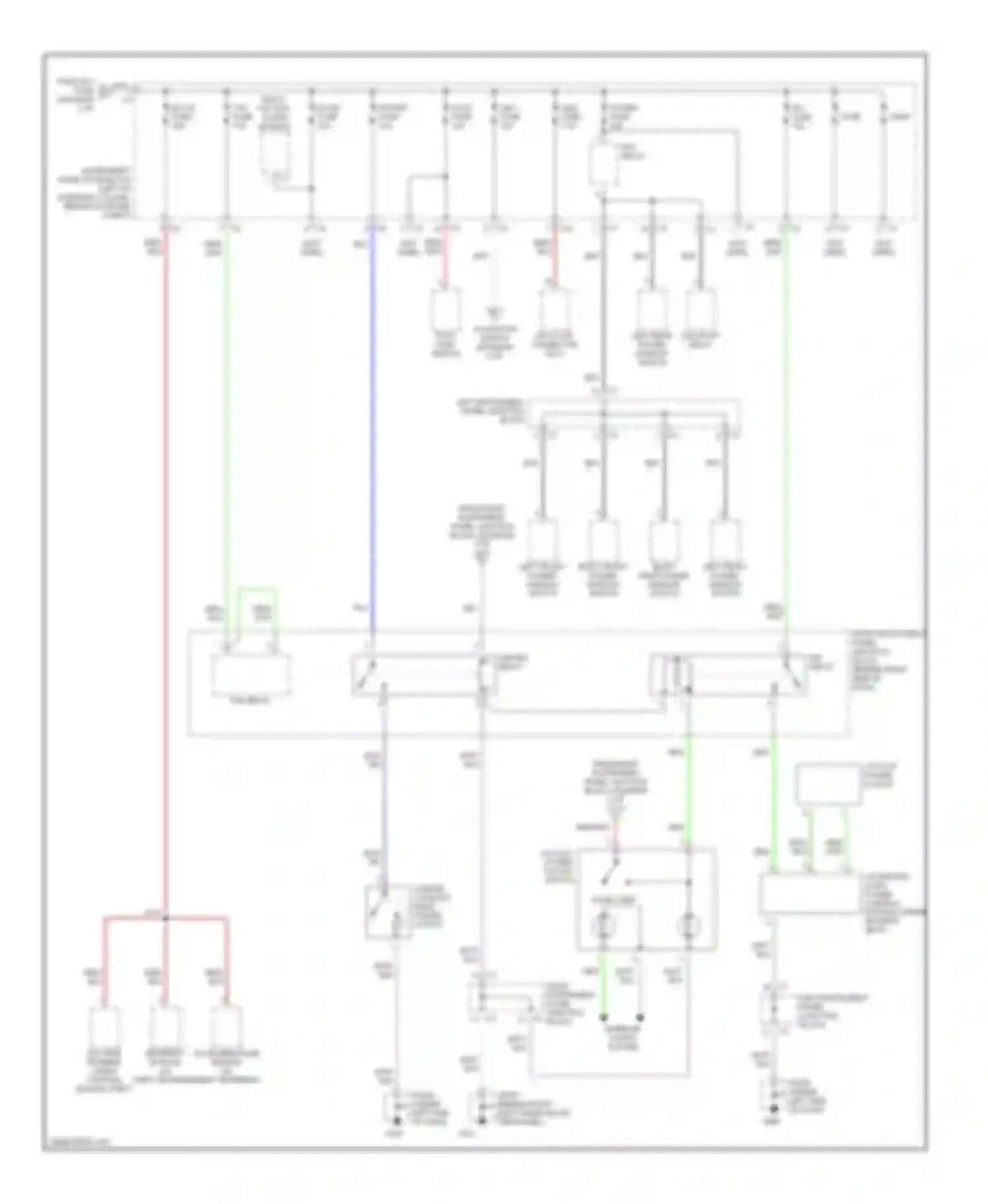 Wiring diagram center console rear power outlet for Pontiac Vibe I (2002-2004) (1 of 1)
