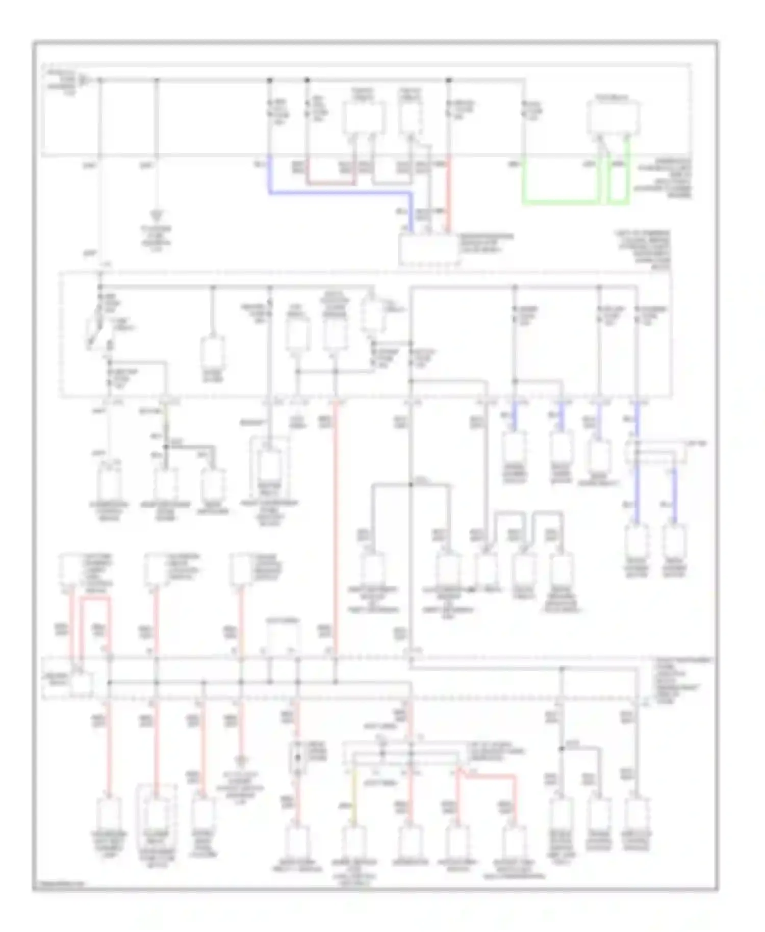 Wiring diagram def- i/up fuse for Pontiac Vibe I (2002-2004) (2 of 2)