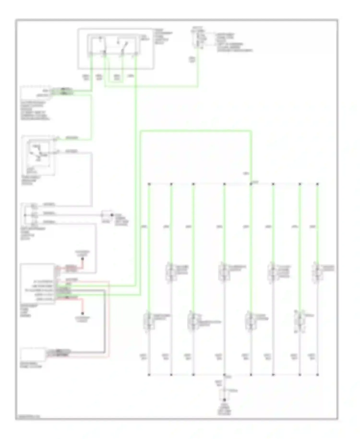 Wiring diagram grn/blk for Pontiac Vibe I (2002-2004) (5 of 11)