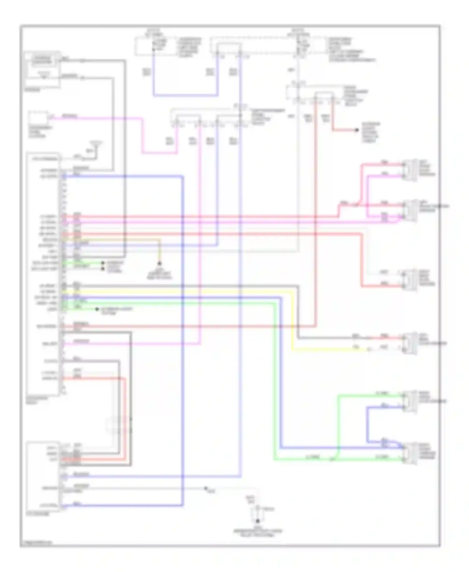 Wiring diagram l ch in + audio in - for Pontiac Vibe I (2002-2004) (1 of 1)