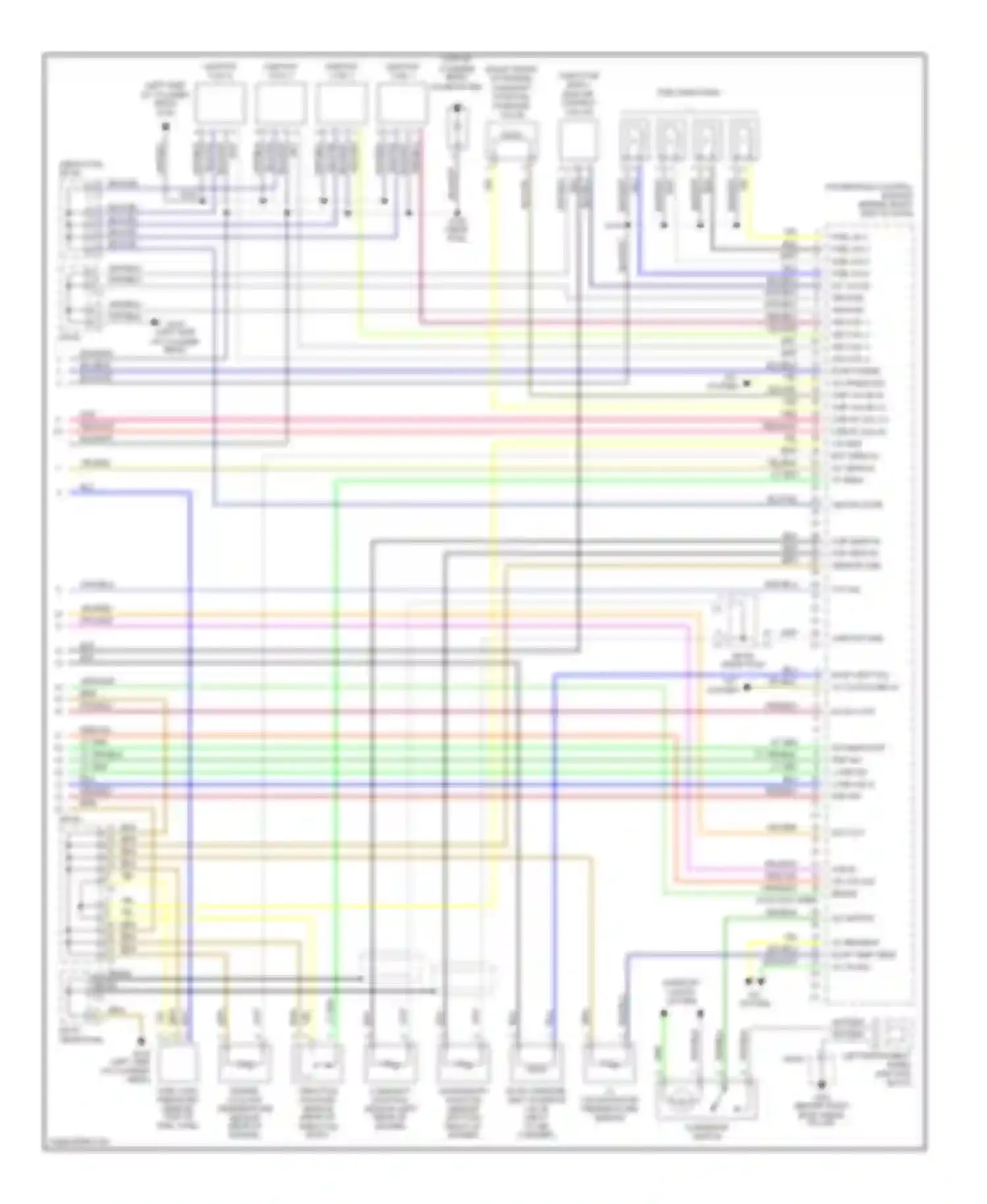 Wiring diagram left instrument panel junction block for Pontiac Vibe I (2002-2004) (8 of 30)