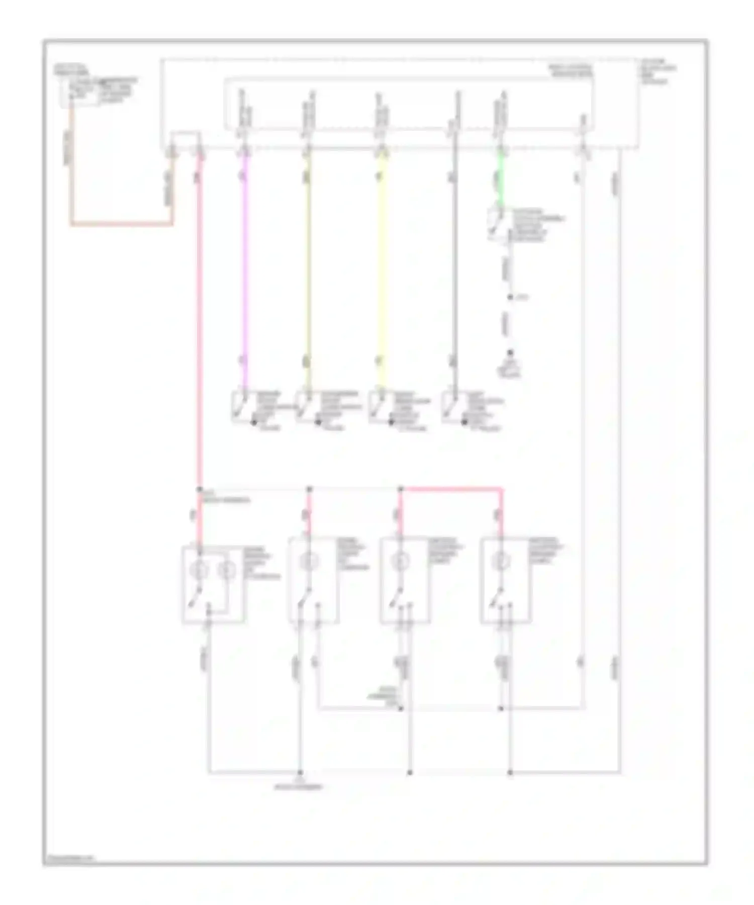 Vibe Pontiac II (2008-2010): Courtesy lamps circuit