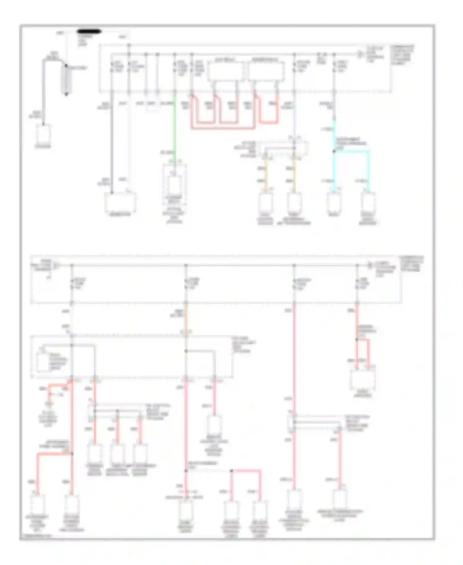 Vibe Pontiac II (2008-2010): Power distribution circuit (1 of 5)