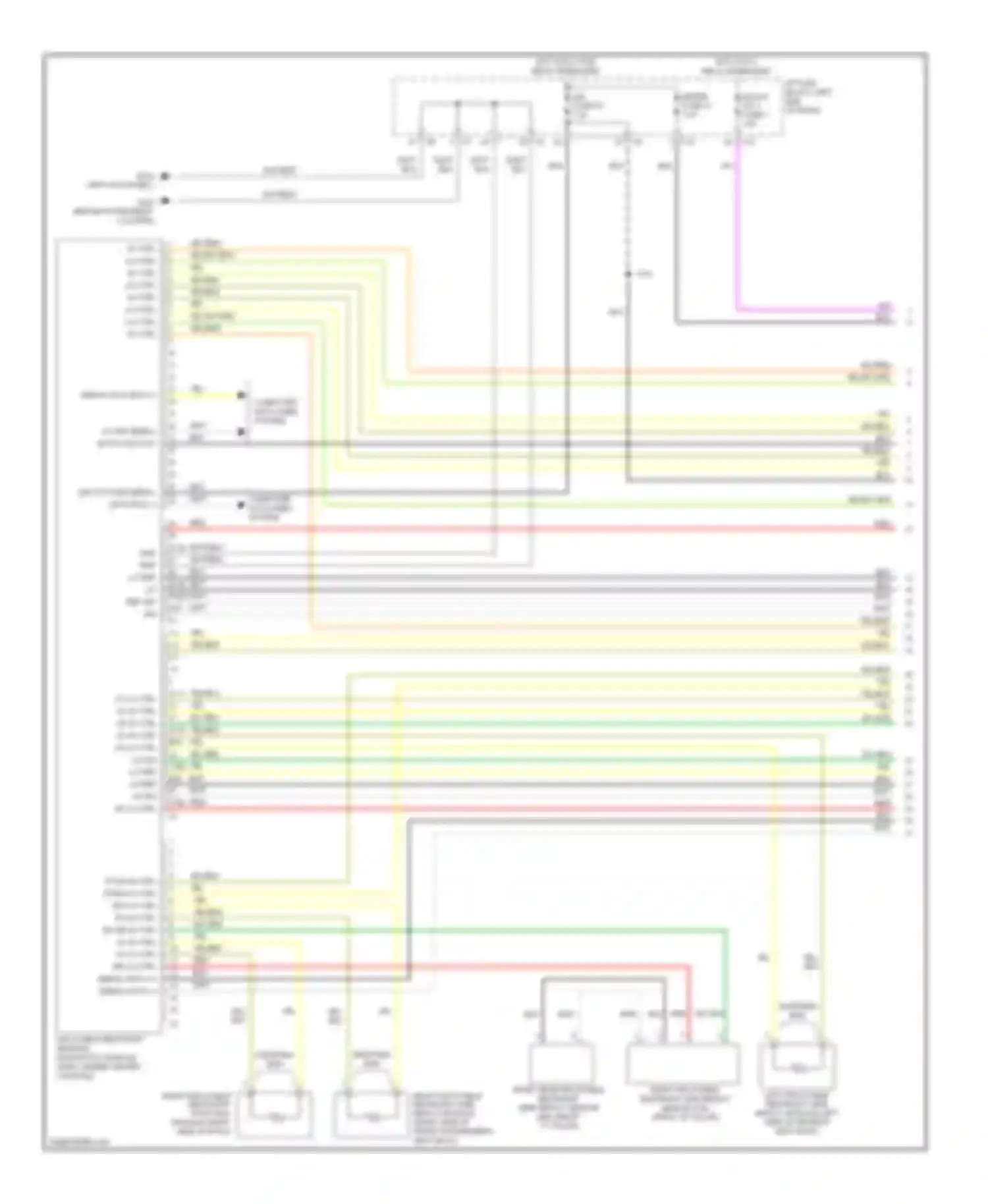 Vibe Pontiac II (2008-2010): Supplemental restraints circuit (1 of 3)
