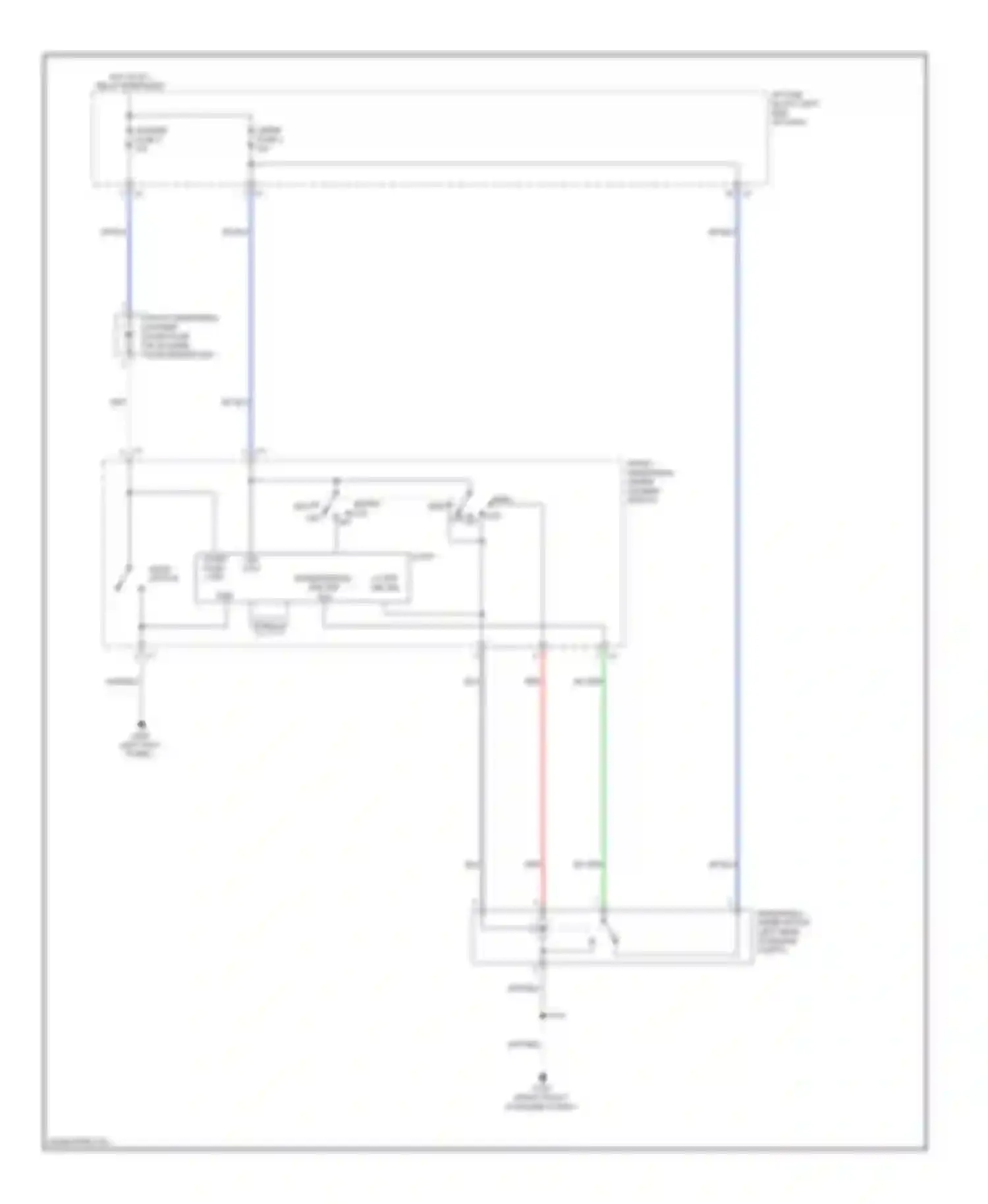 Vibe Pontiac II (2008-2010): Front wiper/washer circuit
