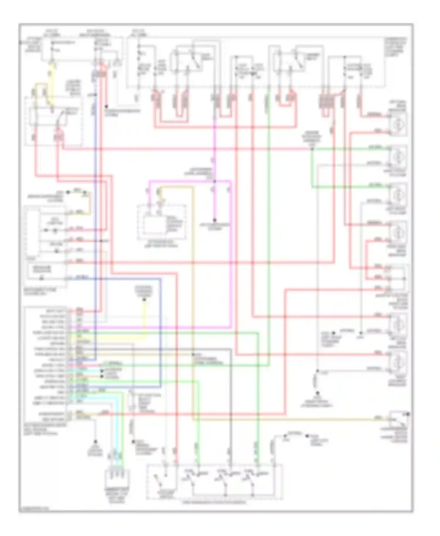 Wiring diagram air conditioning system for Pontiac Vibe II (2008-2010) (1 of 2)