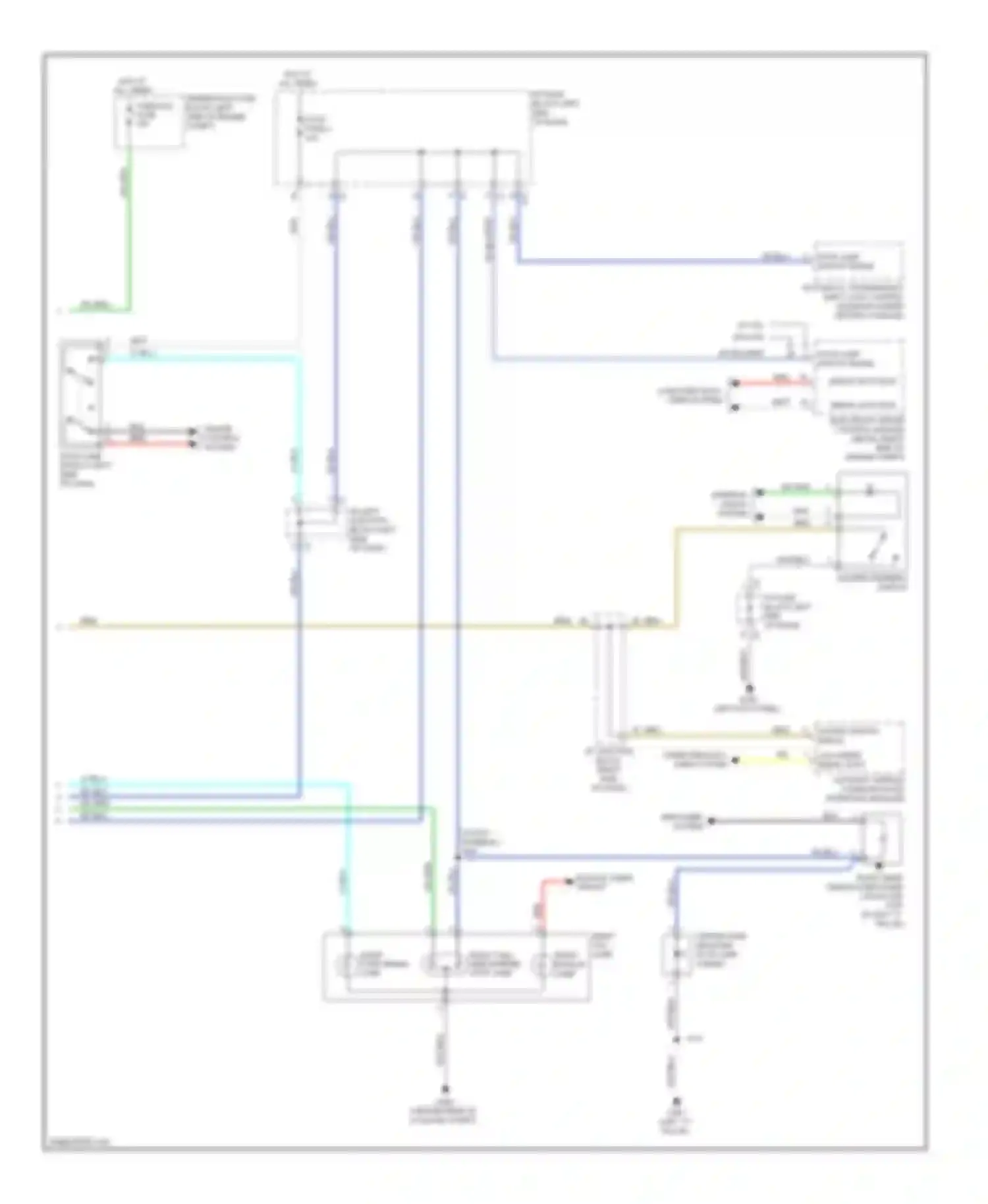 Wiring diagram left "c" pillar) for Pontiac Vibe II (2008-2010) (4 of 8)