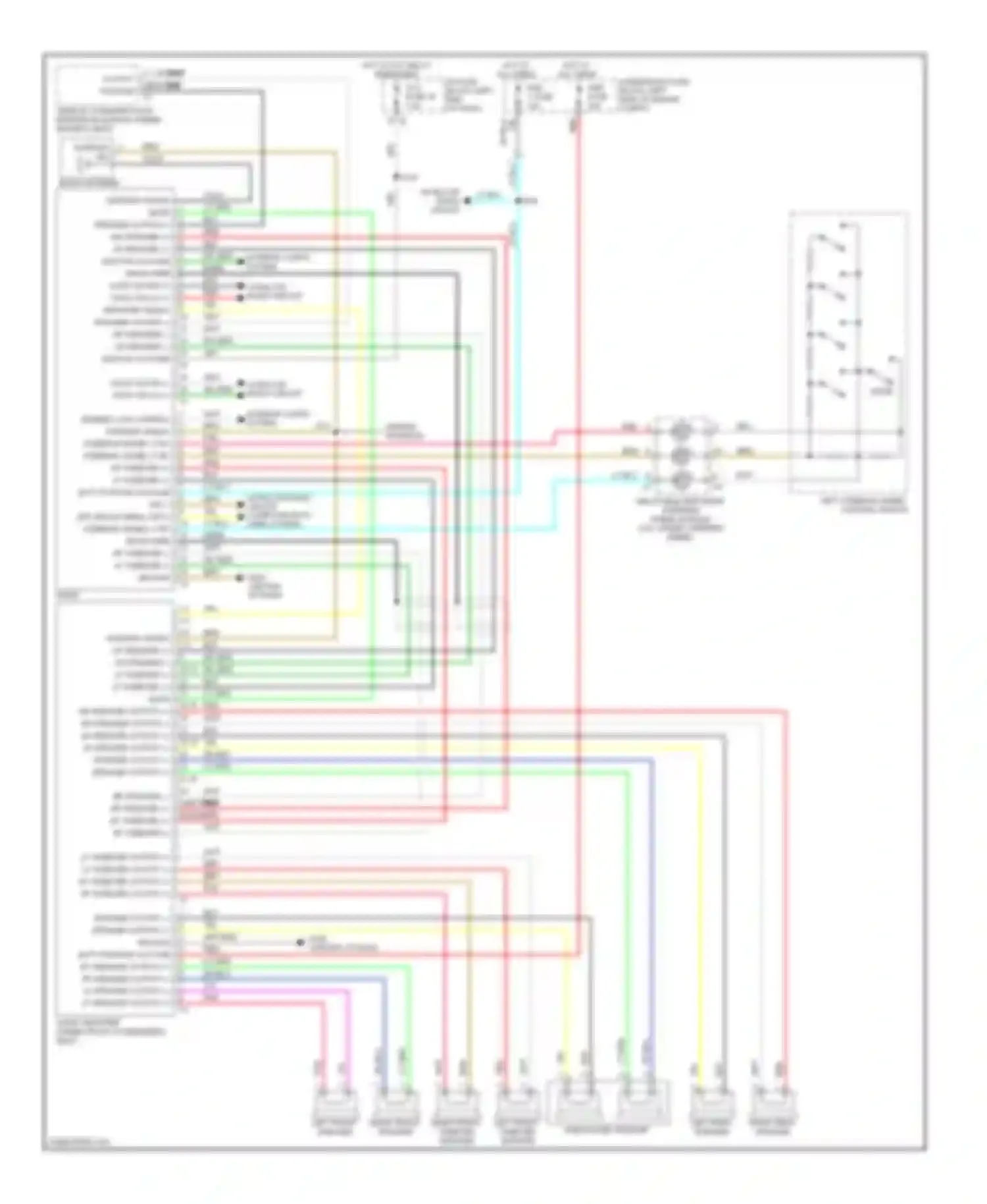 Wiring diagram left front speaker for Pontiac Vibe II (2008-2010) (1 of 2)