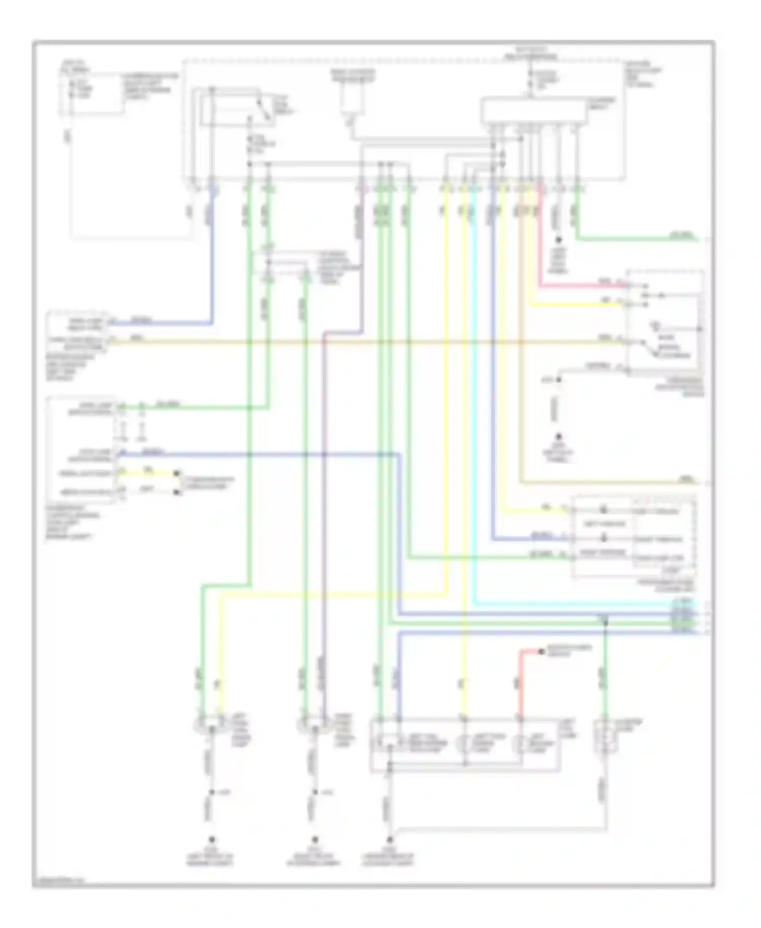 Wiring diagram left tail lamp for Pontiac Vibe II (2008-2010) (1 of 2)