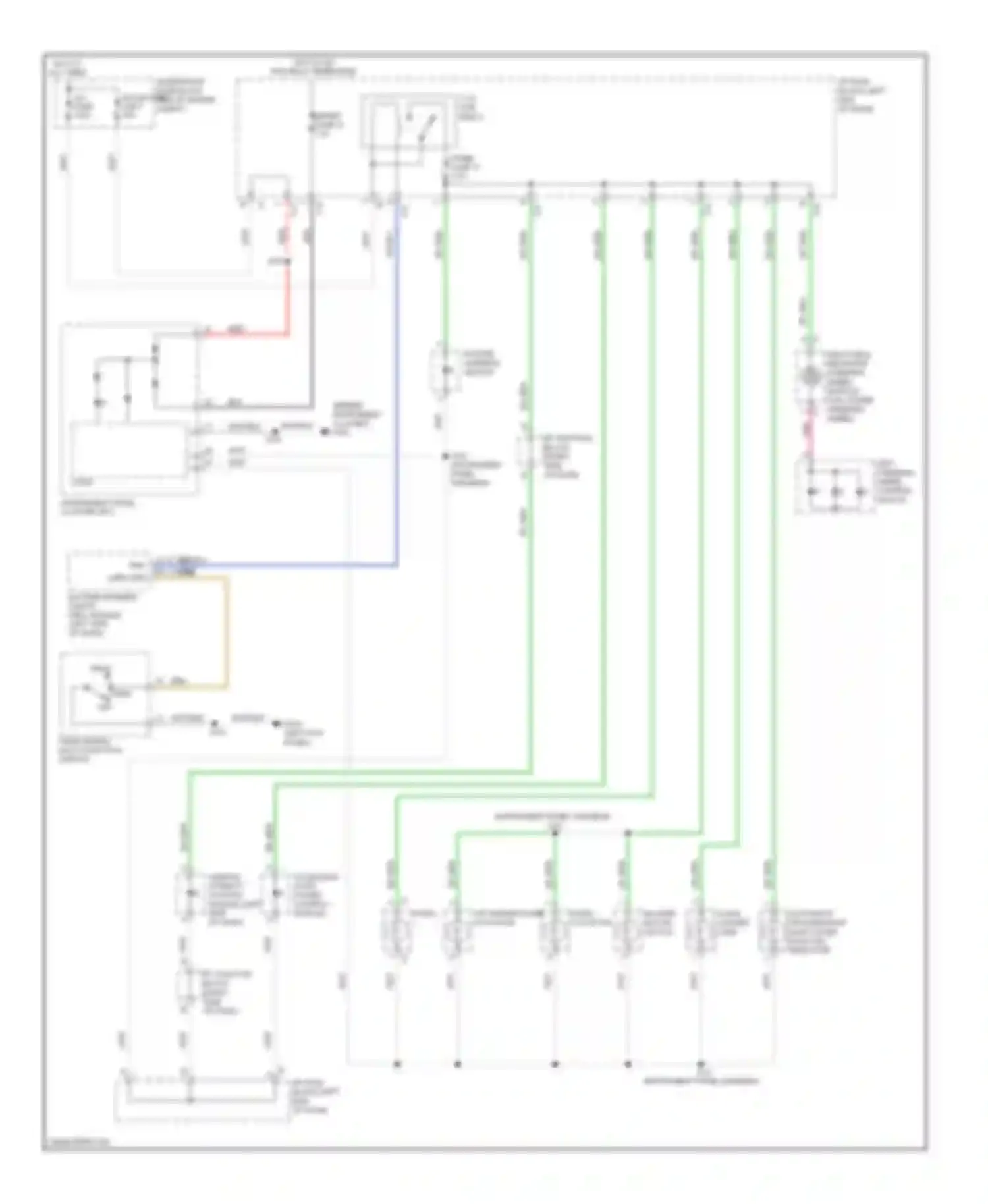 Wiring diagram panel fuse 17 for Pontiac Vibe II (2008-2010) (1 of 2)