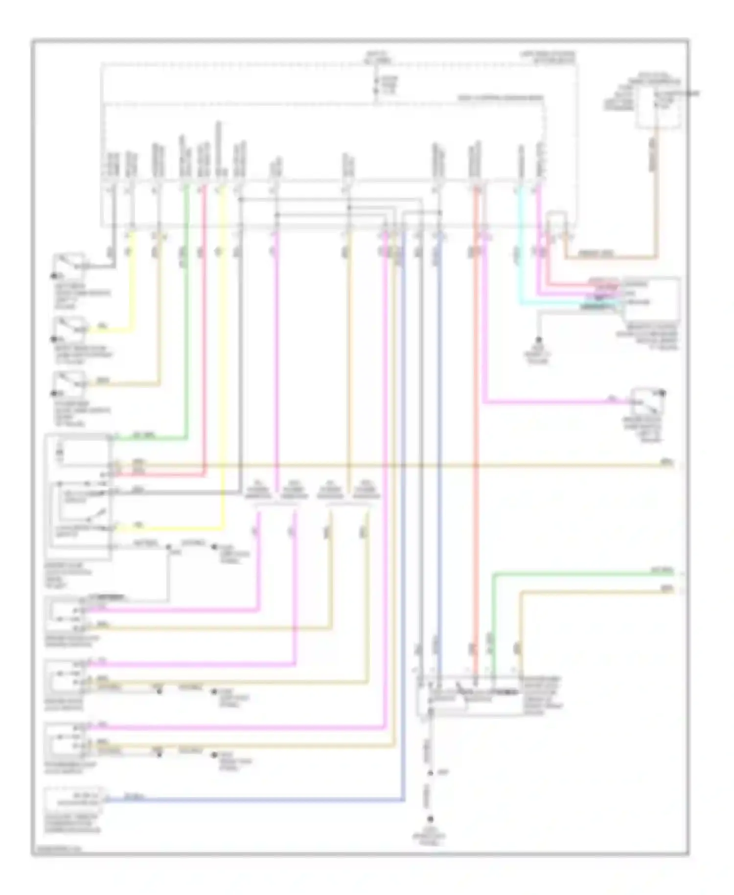 Wiring diagram rf dr lk actuator sig for Pontiac Vibe II (2008-2010) (1 of 2)