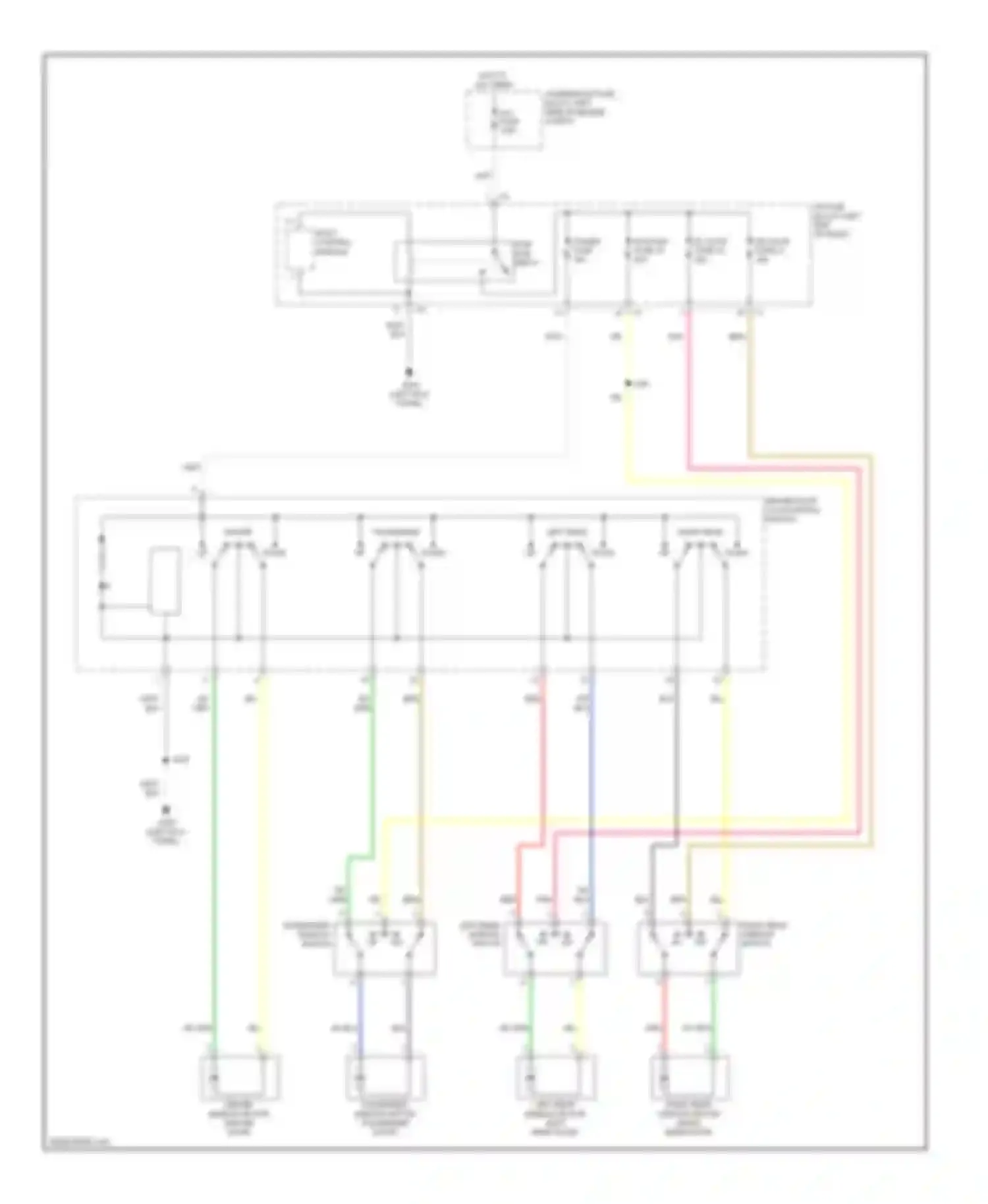 Wiring diagram up dn for Pontiac Vibe II (2008-2010) (1 of 1)