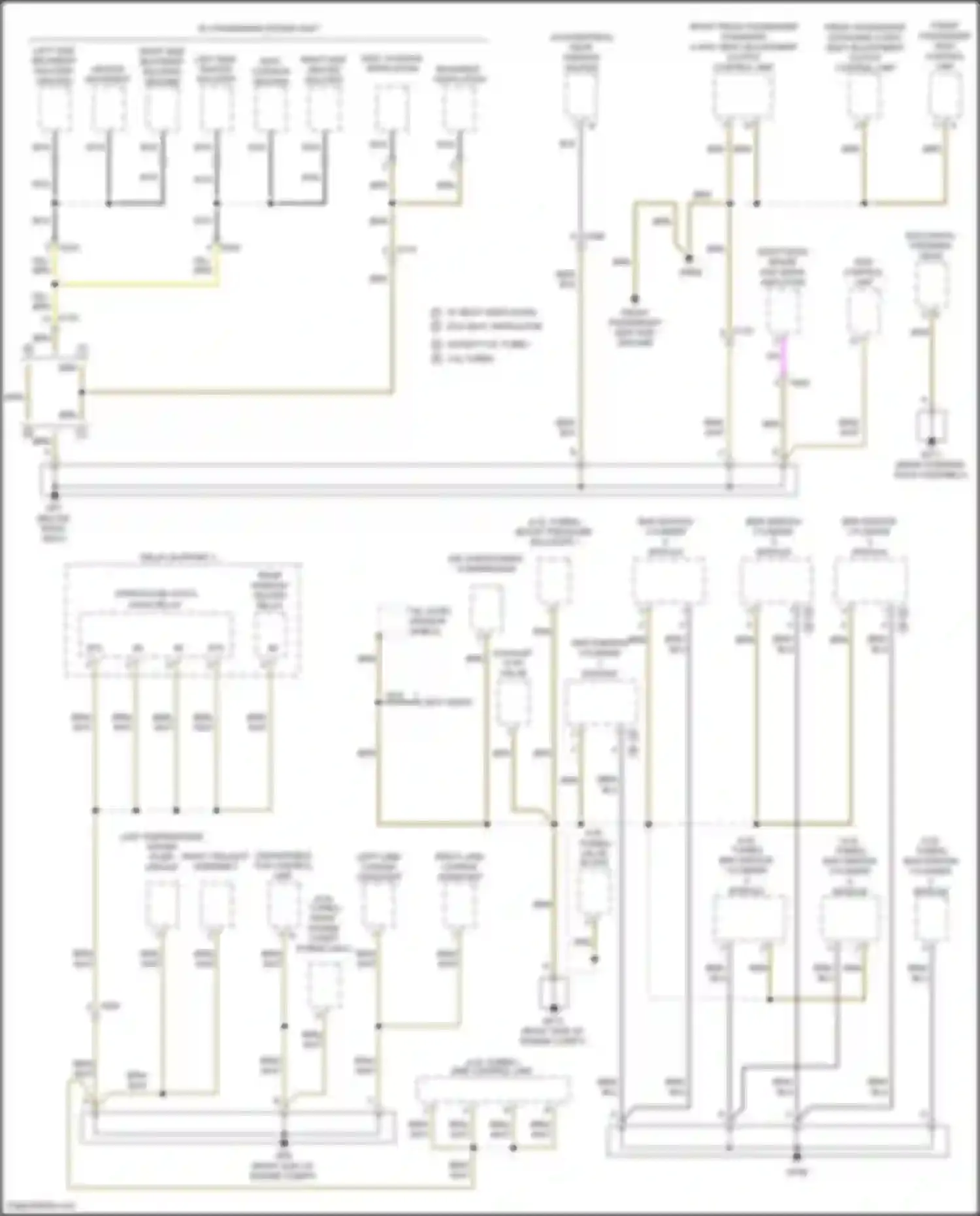 718 Boxster Porsche 982 (2016-2024): Ground distribution circuit (4 of 5)