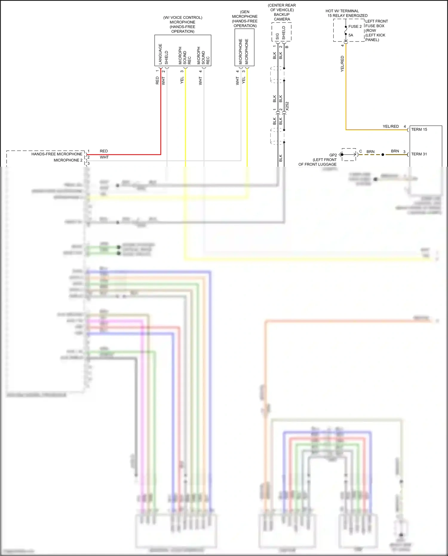 Wiring diagram backup camera for Porsche 718 Boxster 982 (2016-2024) (4 of 8)