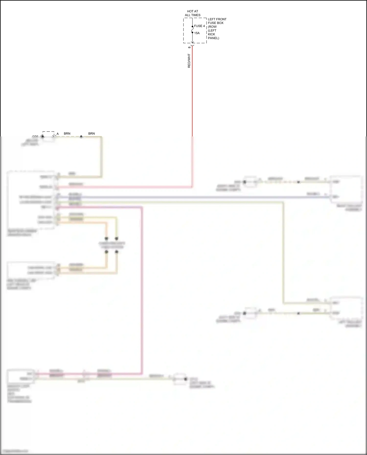 Wiring diagram backup light switch for Porsche 718 Boxster 982 (2016-2024) (1 of 2)