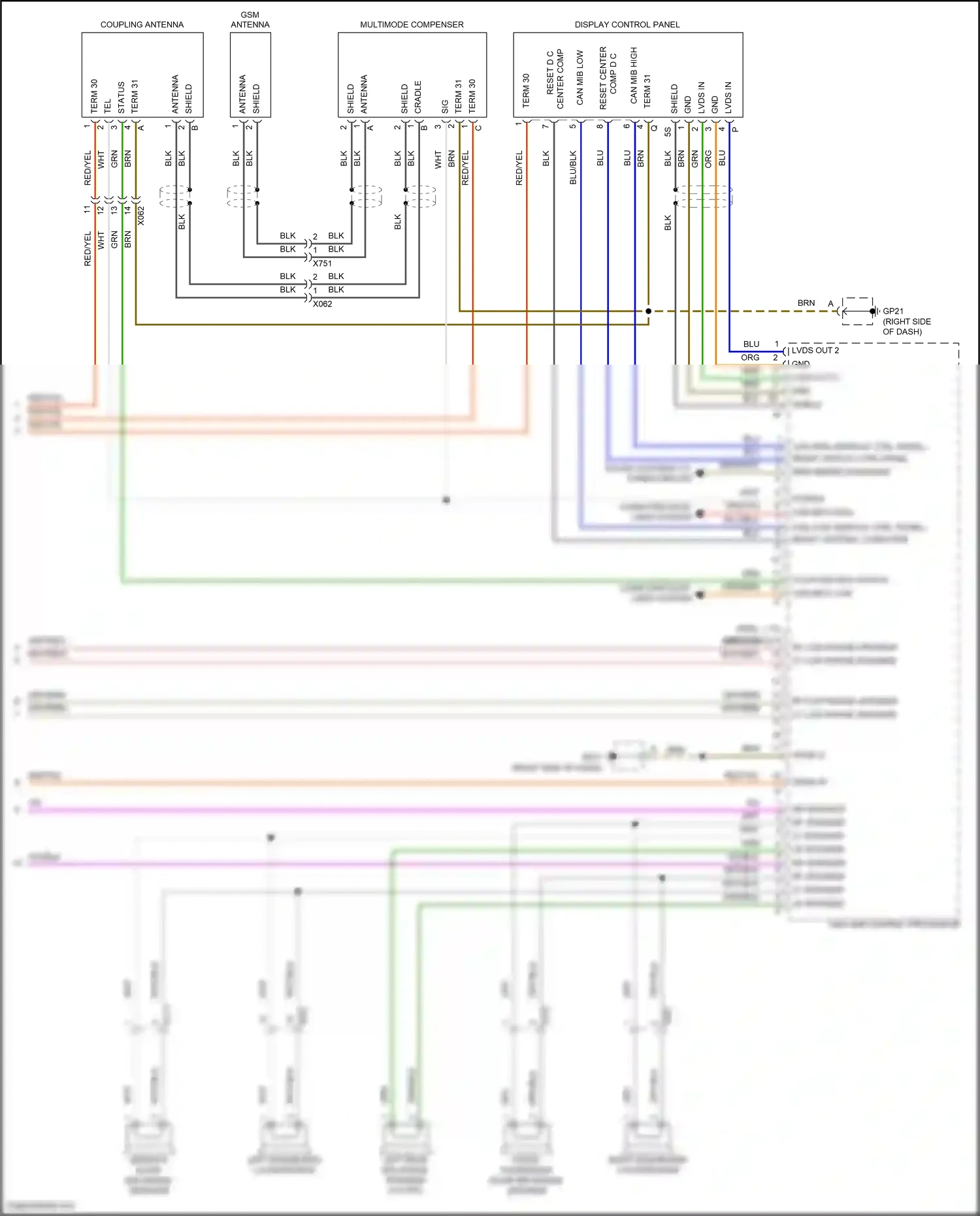 Wiring diagram blk for Porsche 718 Boxster 982 (2016-2024) (33 of 85)