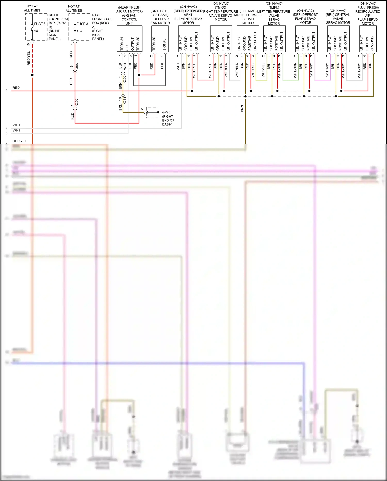 Wiring diagram center console button module for Porsche 718 Boxster 982 (2016-2024) (1 of 4)