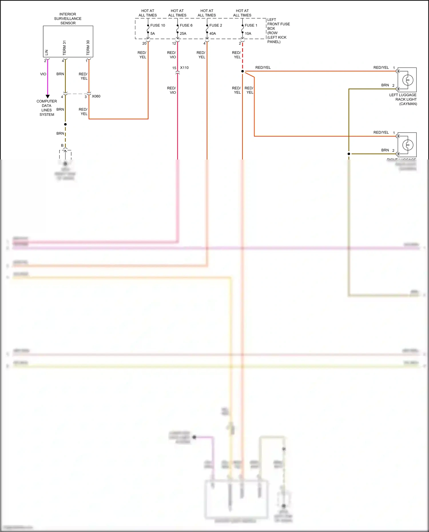 Wiring diagram computer data lines system for Porsche 718 Boxster 982 (2016-2024) (52 of 80)