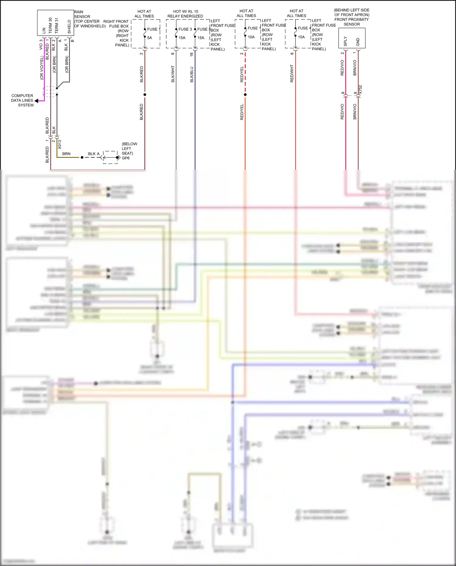 Wiring diagram computer data lines system for Porsche 718 Boxster 982 (2016-2024) (13 of 80)