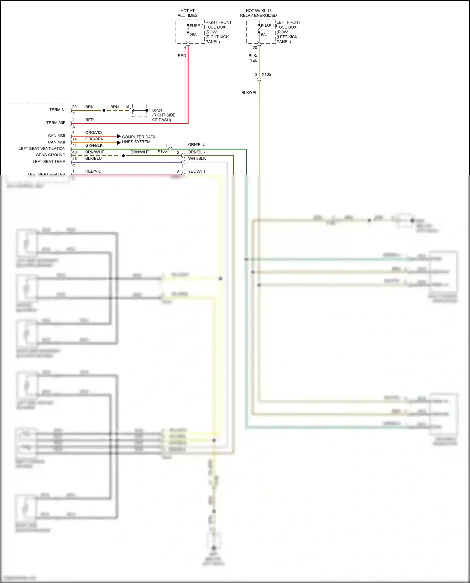 Wiring diagram computer data lines system for Porsche 718 Boxster 982 (2016-2024) (11 of 80)