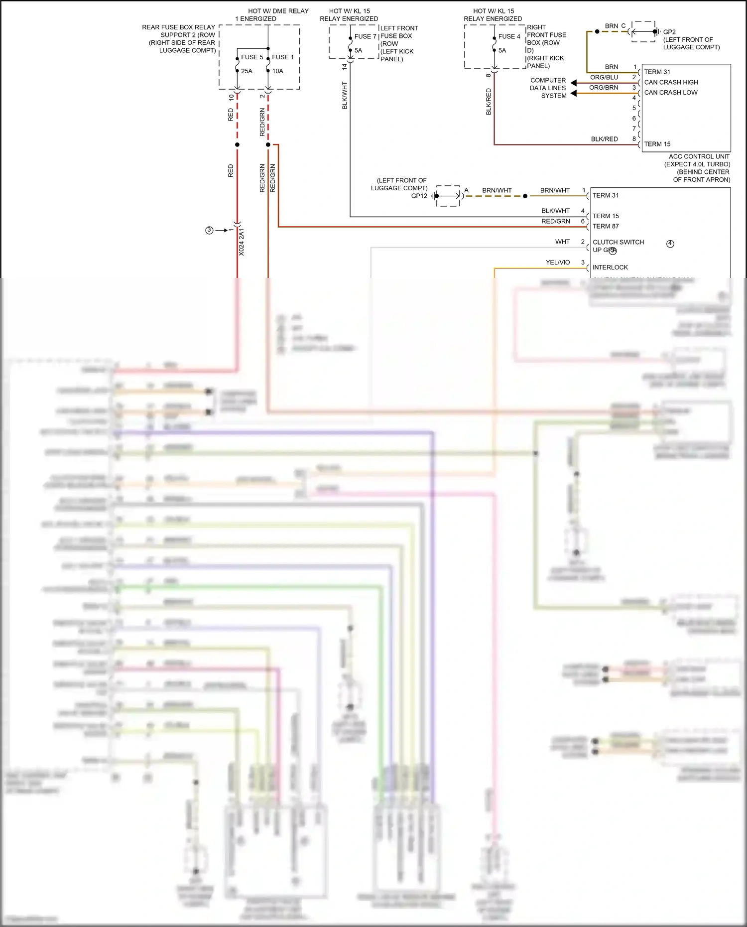 Wiring diagram computer data lines system for Porsche 718 Boxster 982 (2016-2024) (64 of 80)