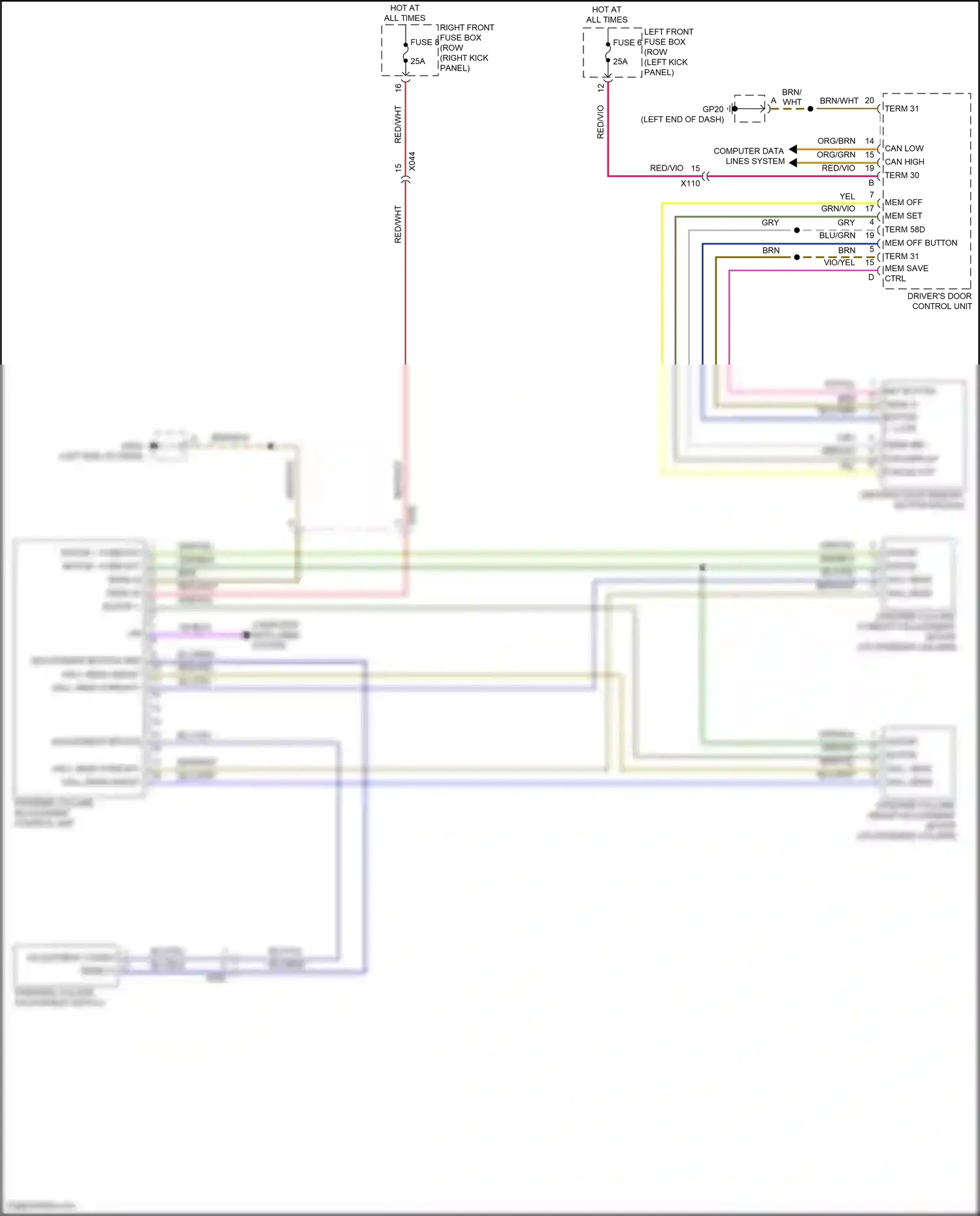 Wiring diagram computer data lines system for Porsche 718 Boxster 982 (2016-2024) (49 of 80)
