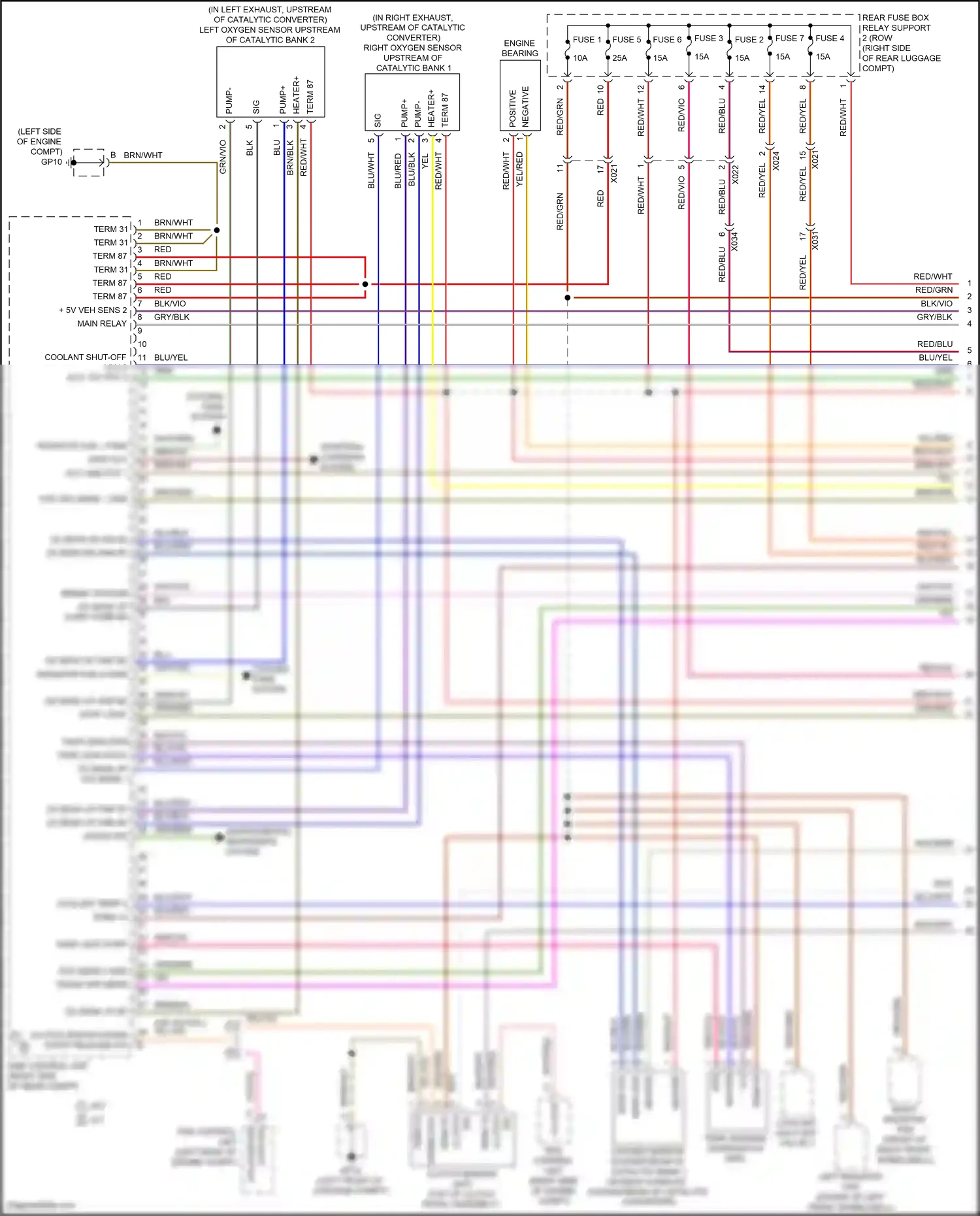 Wiring diagram epb control unit for Porsche 718 Boxster 982 (2016-2024) (8 of 9)