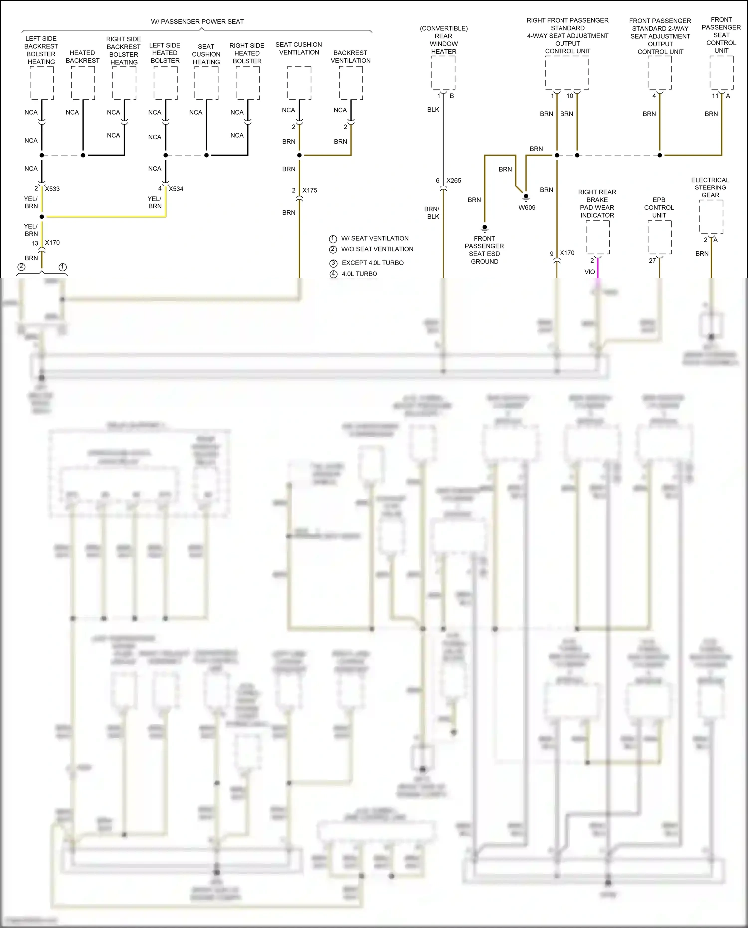 Wiring diagram epb control unit for Porsche 718 Boxster 982 (2016-2024) (3 of 9)