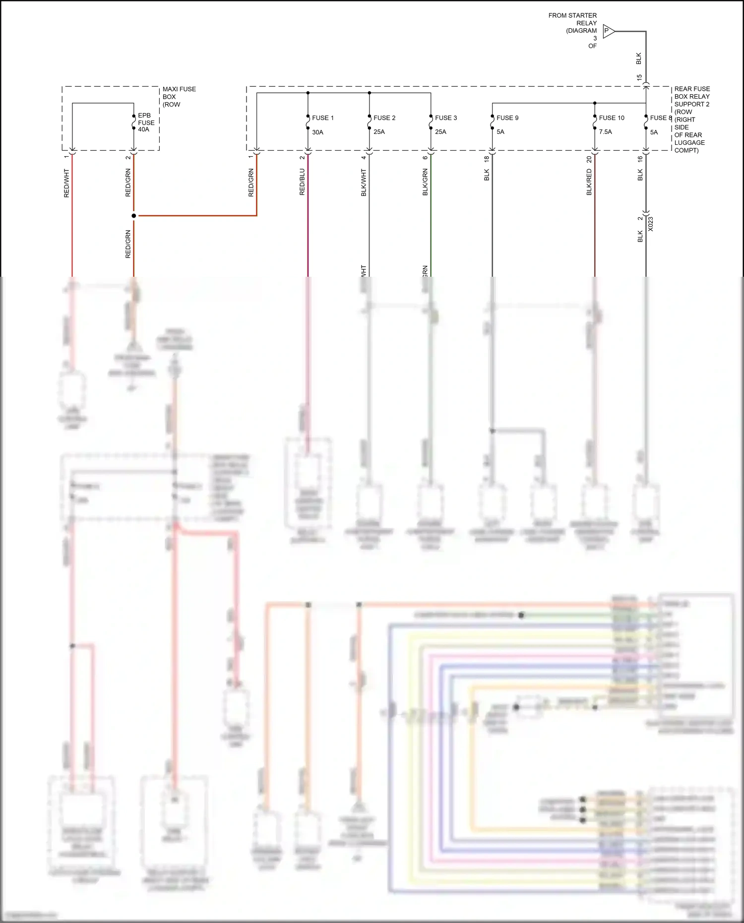 Wiring diagram epb control unit for Porsche 718 Boxster 982 (2016-2024) (6 of 9)