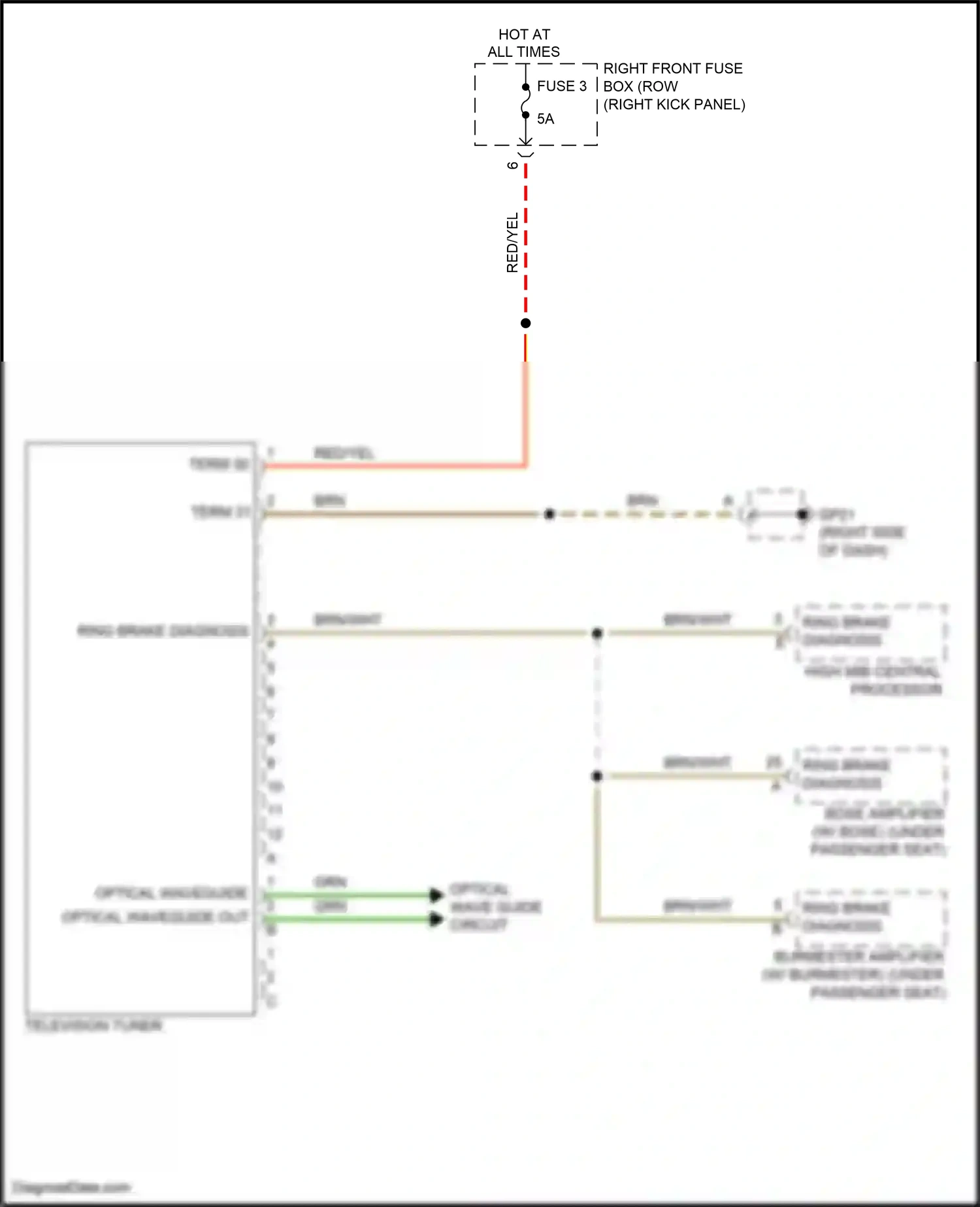 Wiring diagram high mib central processor for Porsche 718 Boxster 982 (2016-2024) (10 of 23)