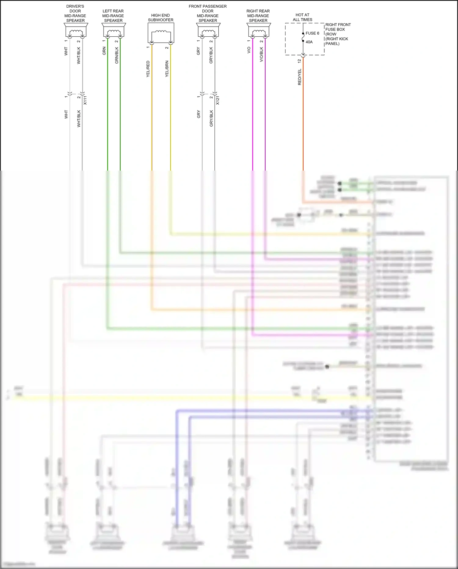 Wiring diagram optical waveguide in for Porsche 718 Boxster 982 (2016-2024) (1 of 6)