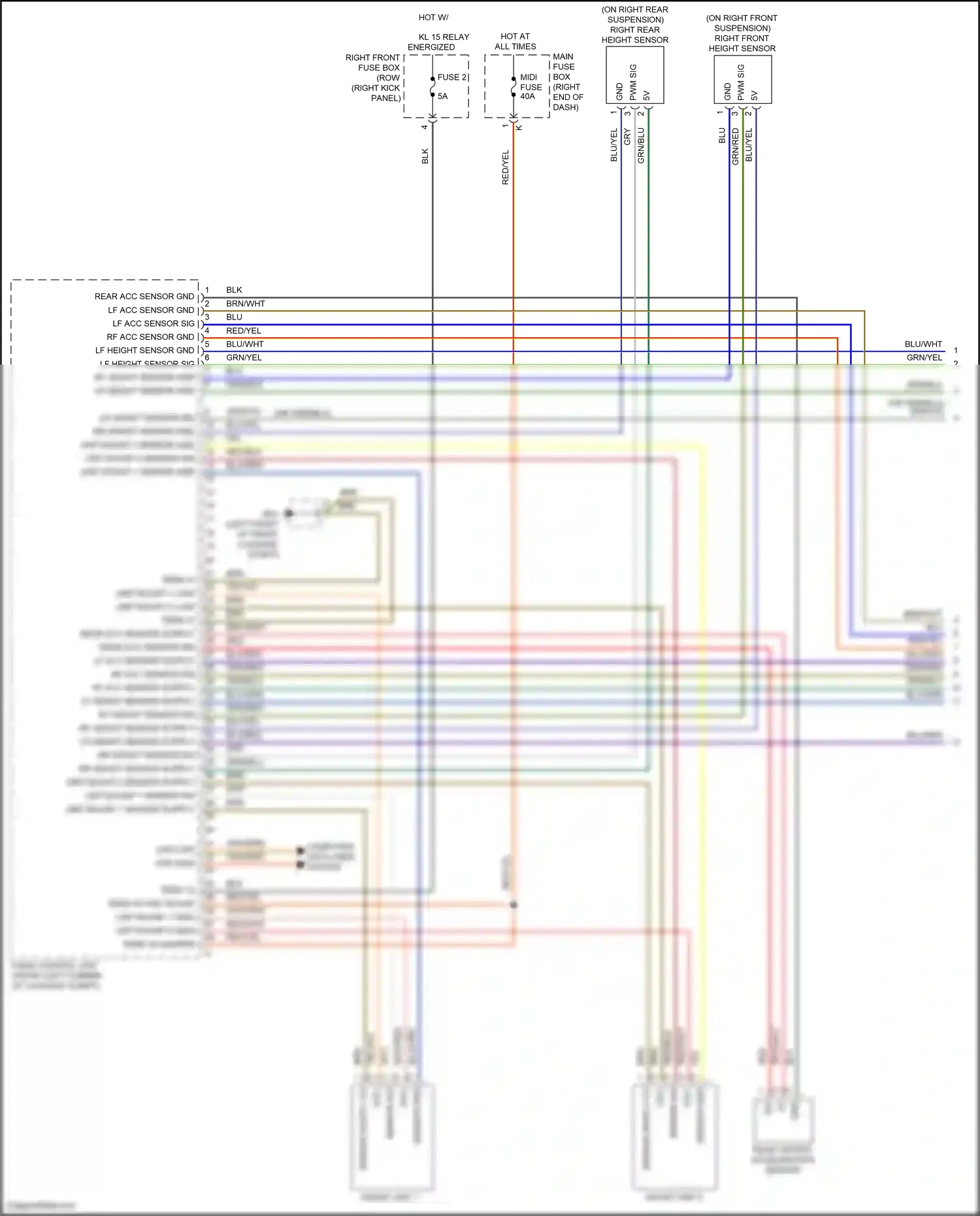 Wiring diagram sensor sig for Porsche 718 Boxster 982 (2016-2024) (1 of 1)