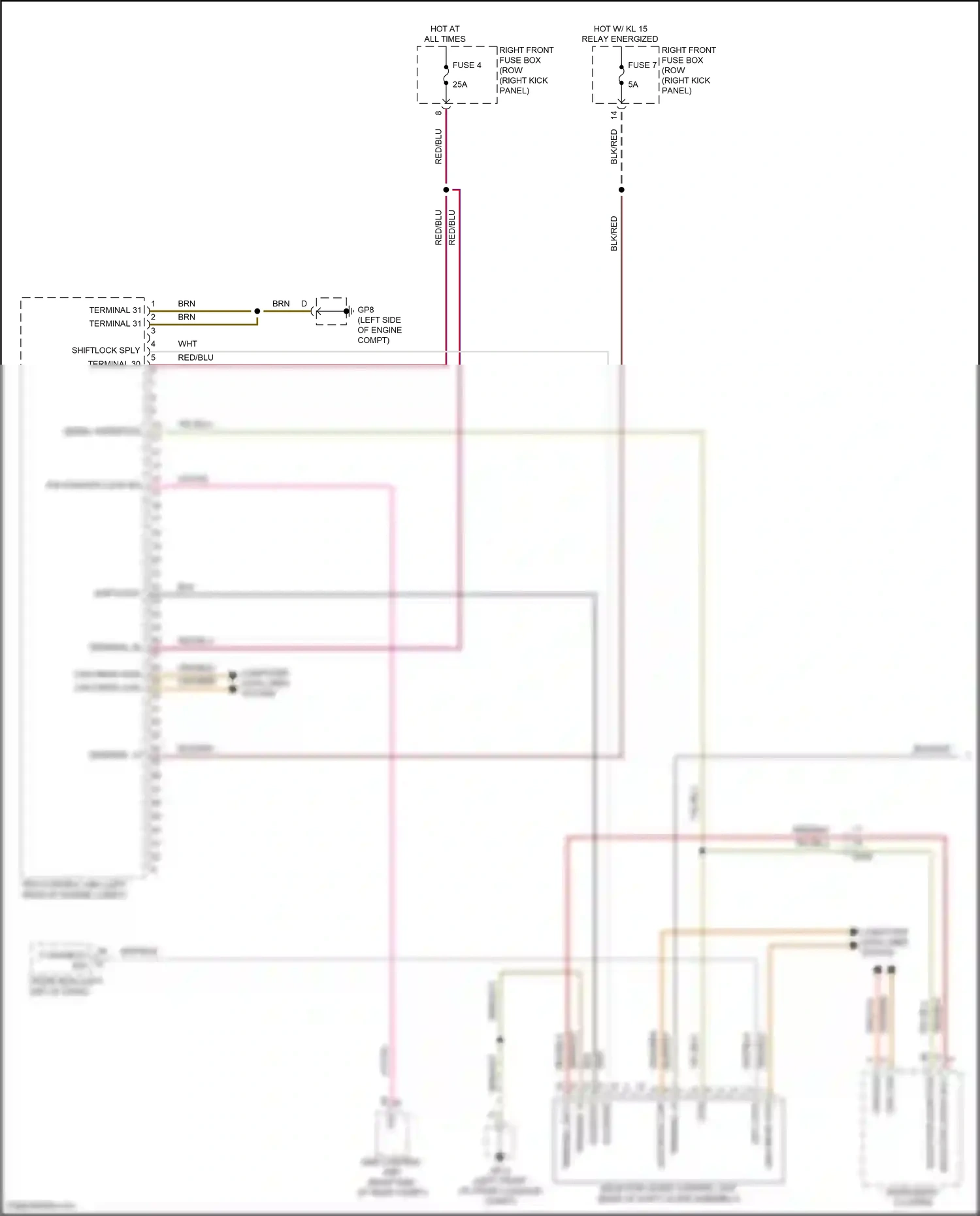 Wiring diagram serial interface for Porsche 718 Boxster 982 (2016-2024) (2 of 2)