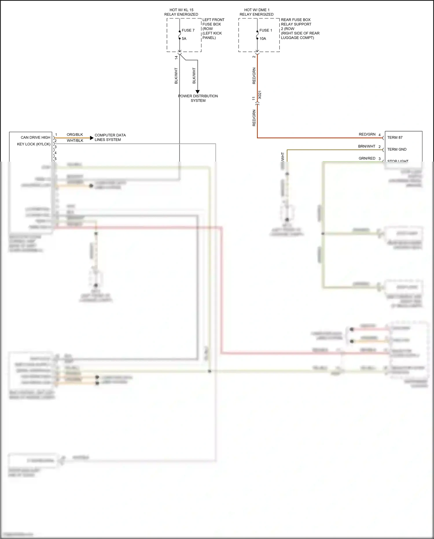 Wiring diagram shiftlock - for Porsche 718 Boxster 982 (2016-2024) (1 of 2)