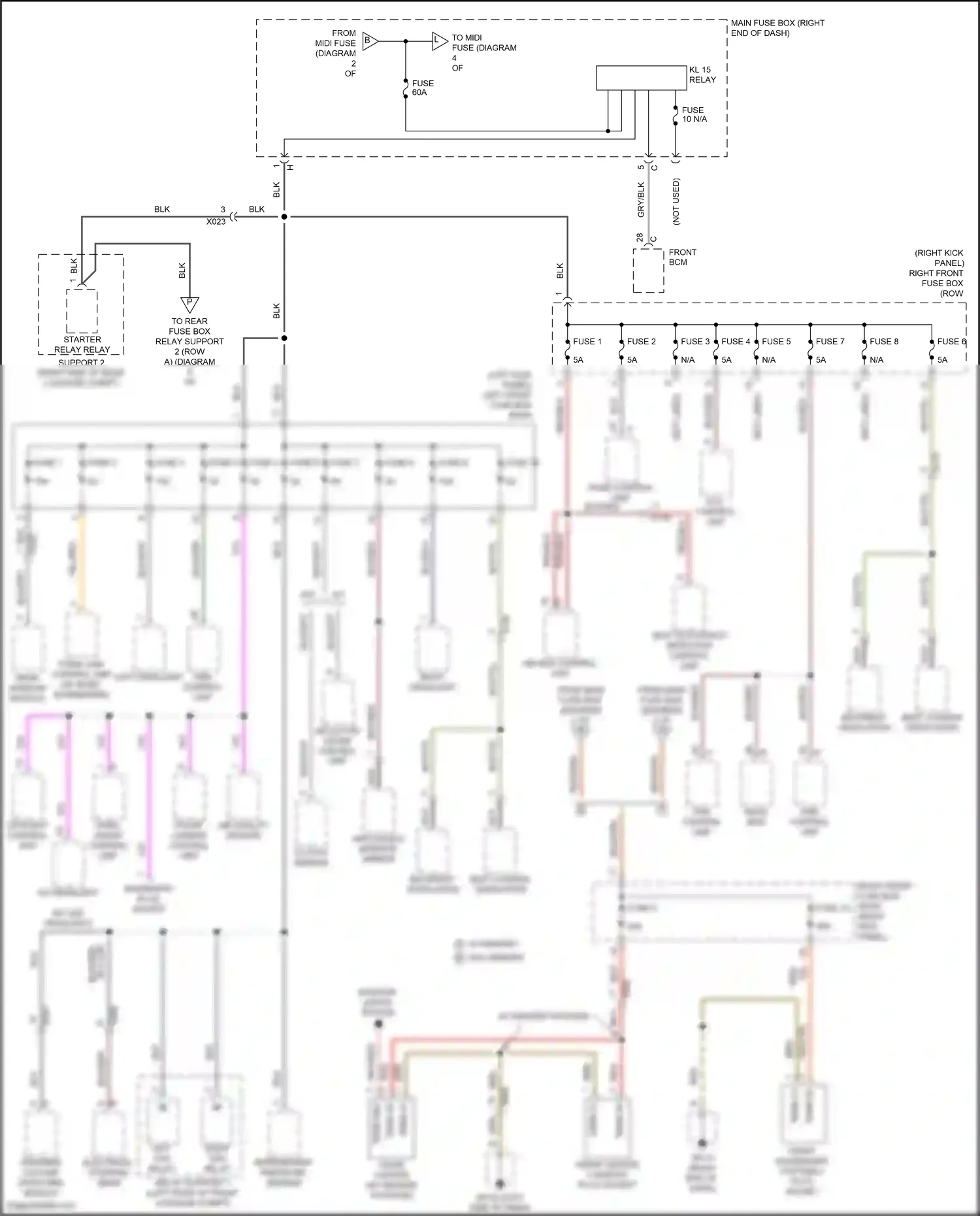 Wiring diagram steering column switching module for Porsche 718 Boxster 982 (2016-2024) (7 of 9)