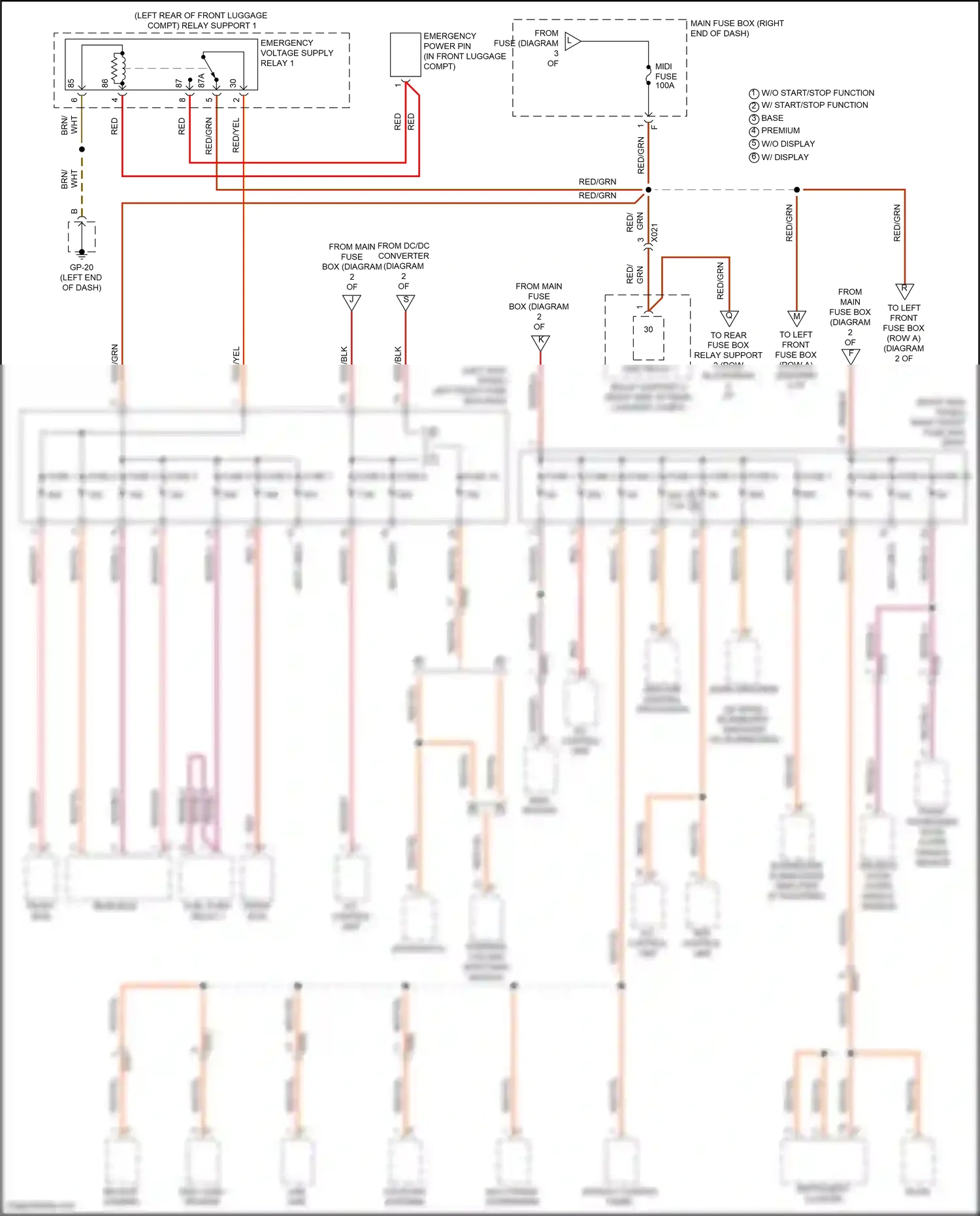 Wiring diagram steering column switching module for Porsche 718 Boxster 982 (2016-2024) (8 of 9)