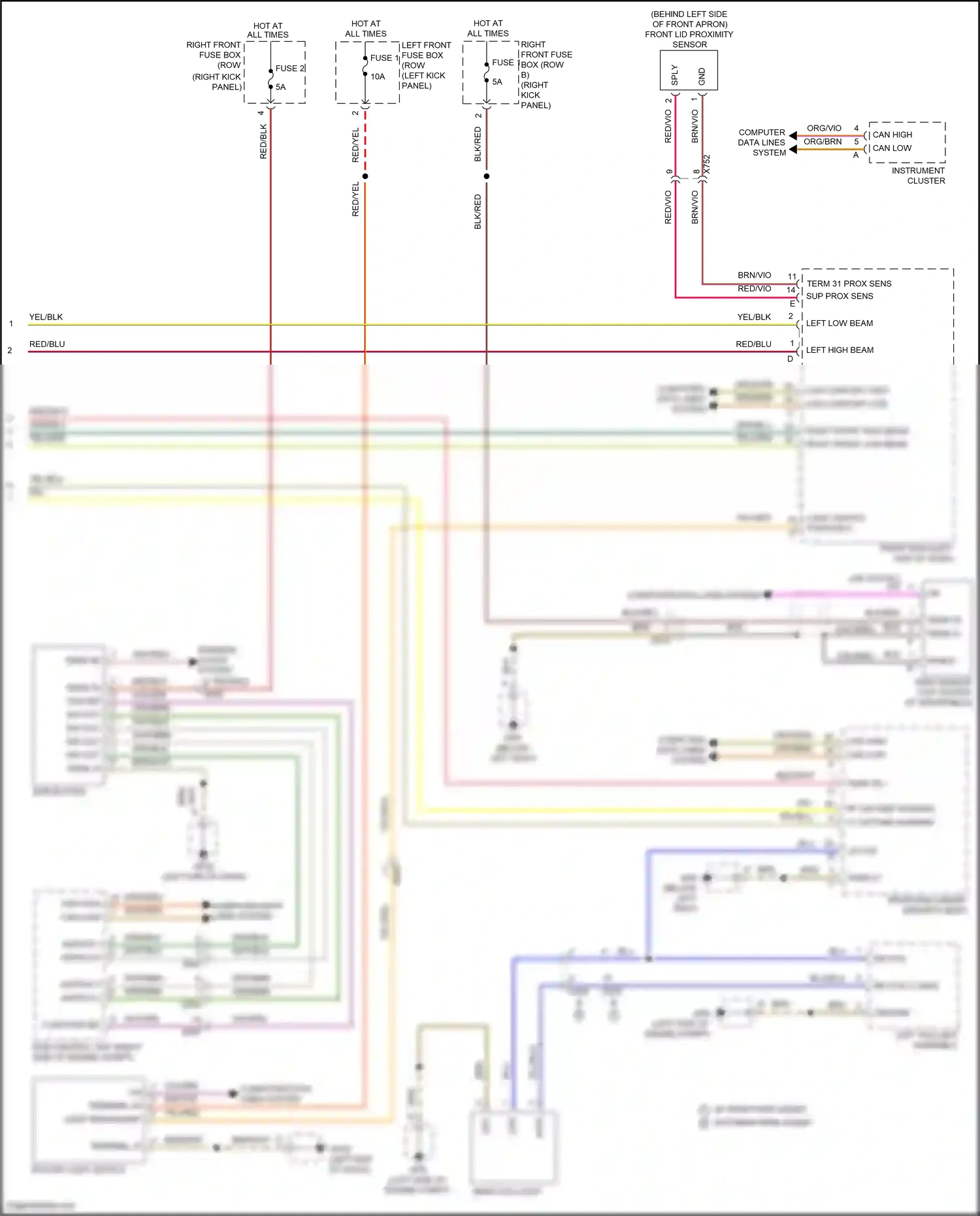 Wiring diagram switch 3 for Porsche 718 Boxster 982 (2016-2024) (3 of 4)